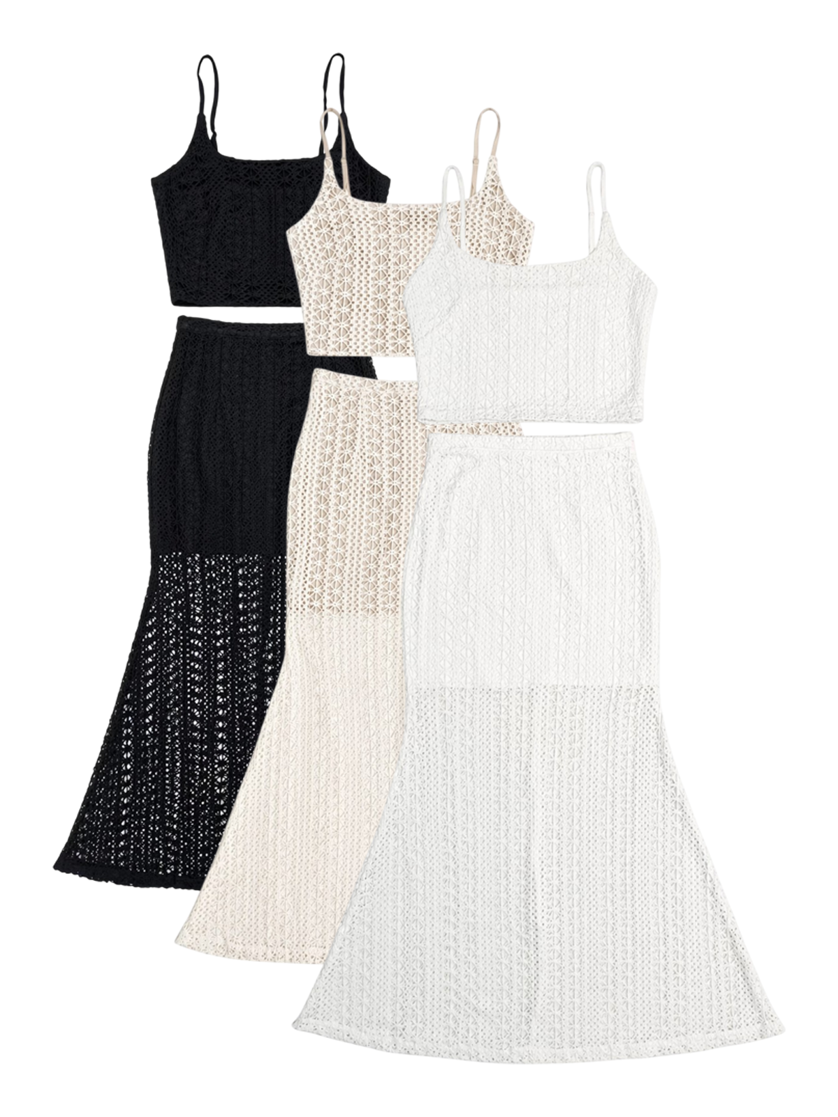 Vacation Sleeveless U Neck Set M187