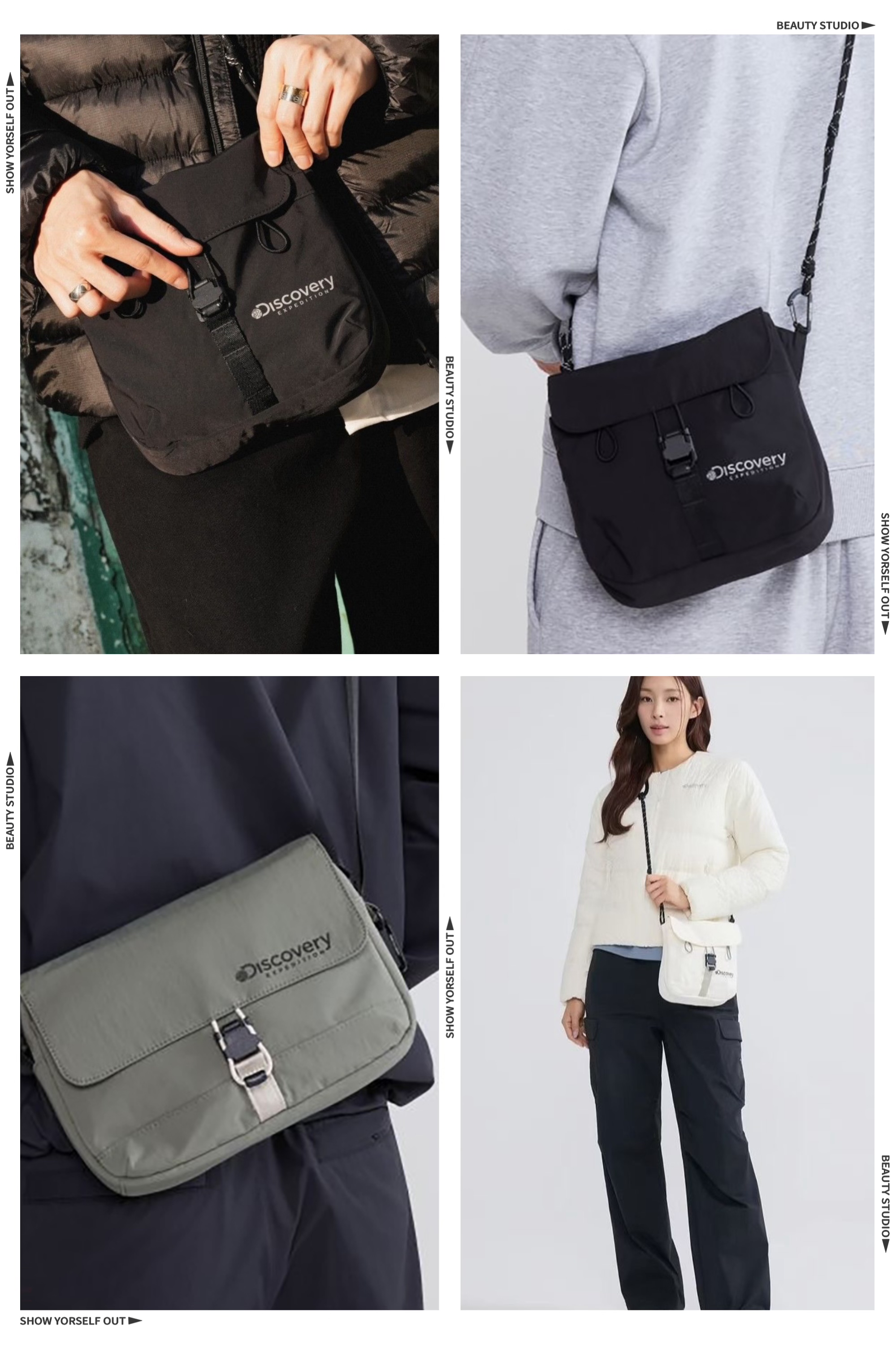 Discovery Expedition 束繩翻蓋斜背包 機能背包 小包 $229