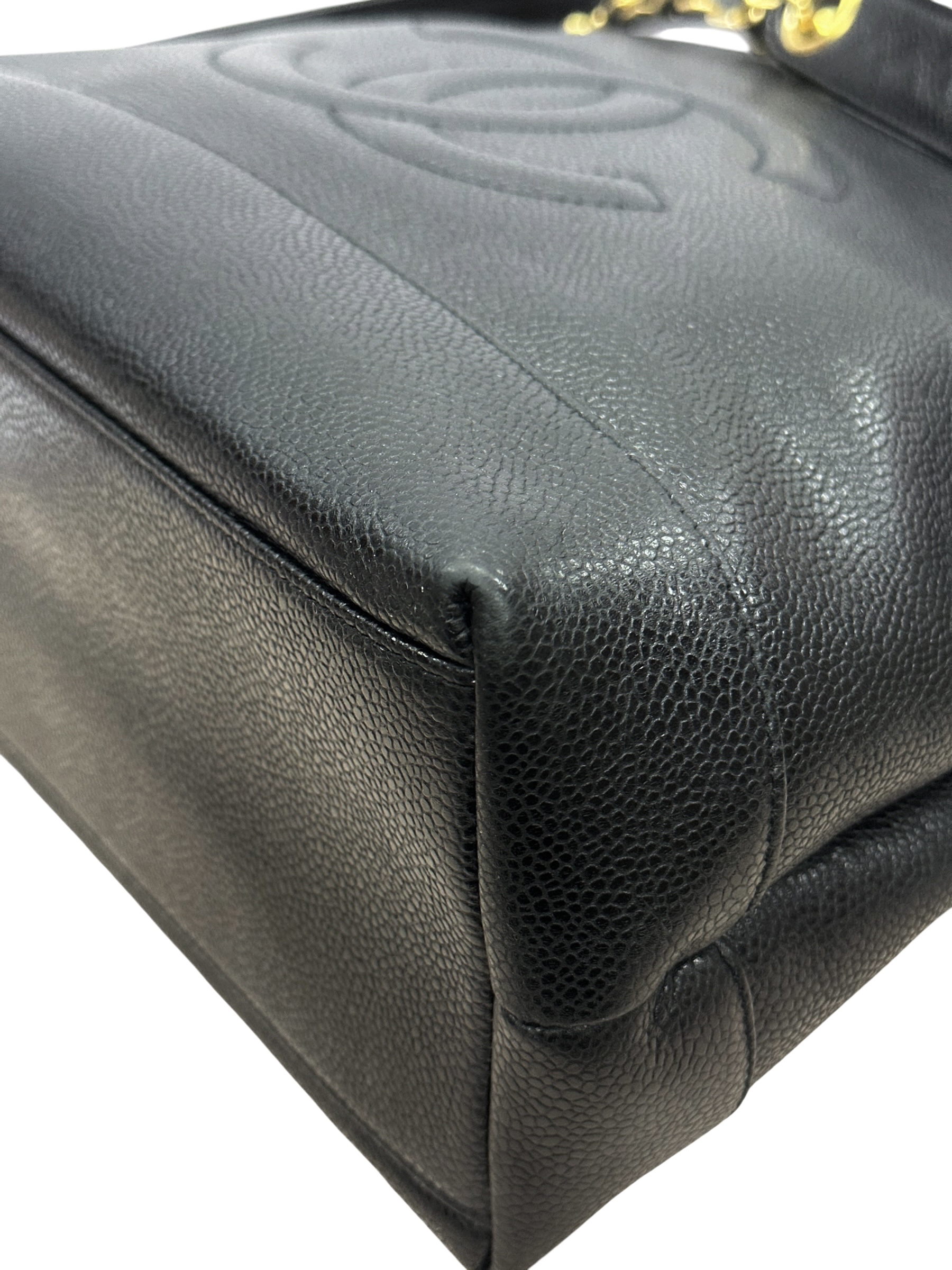 Pre-owned Chanel Black Caviar Leather Vintage Timeless Shoulder Tote / Product Code: 081601