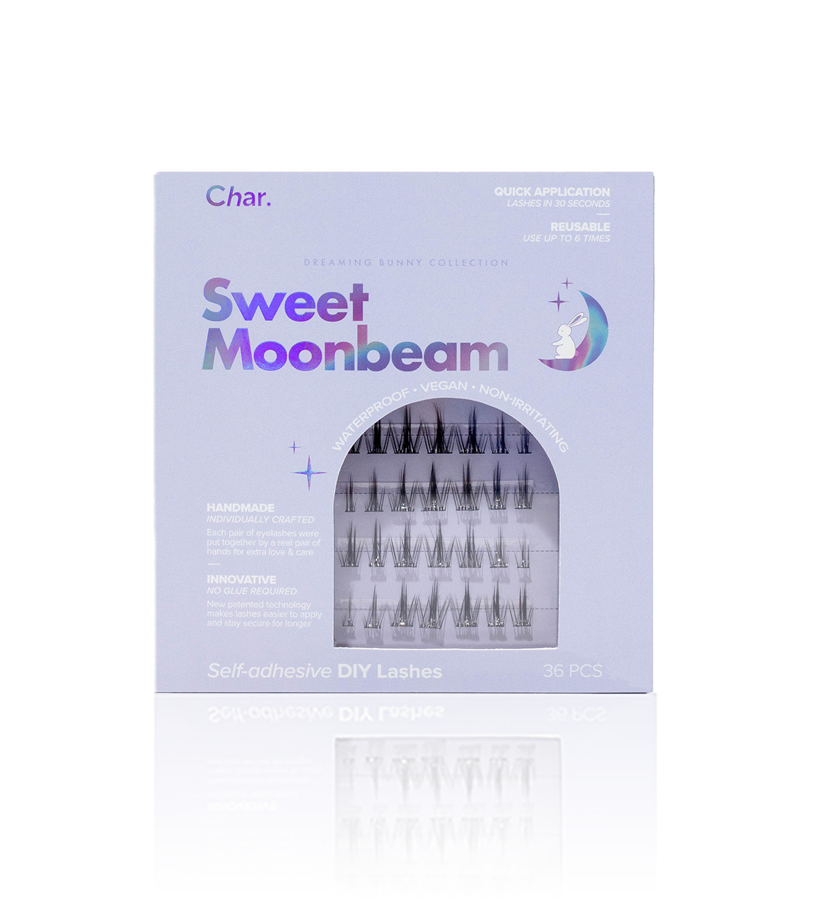Char. 專利T形免膠水假眼睫毛（Sweet Moonbeam 36PCS）