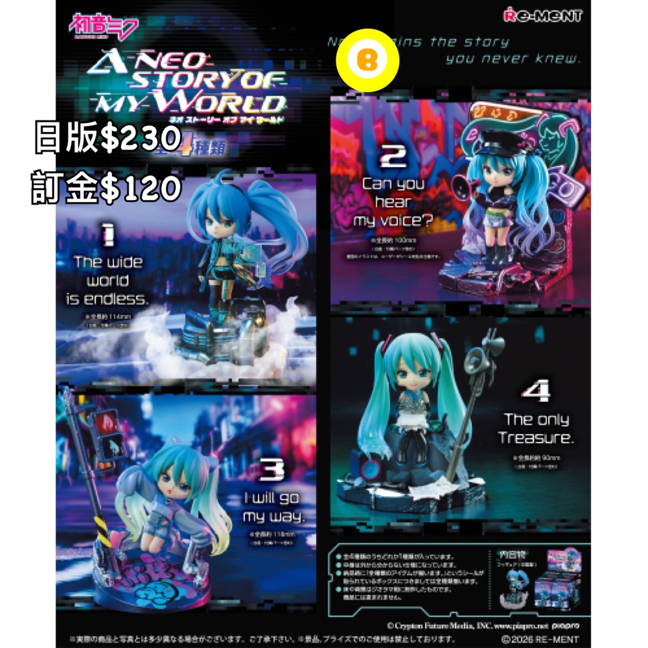 Preorder預訂7/2026年初音 A neostory of my world rement