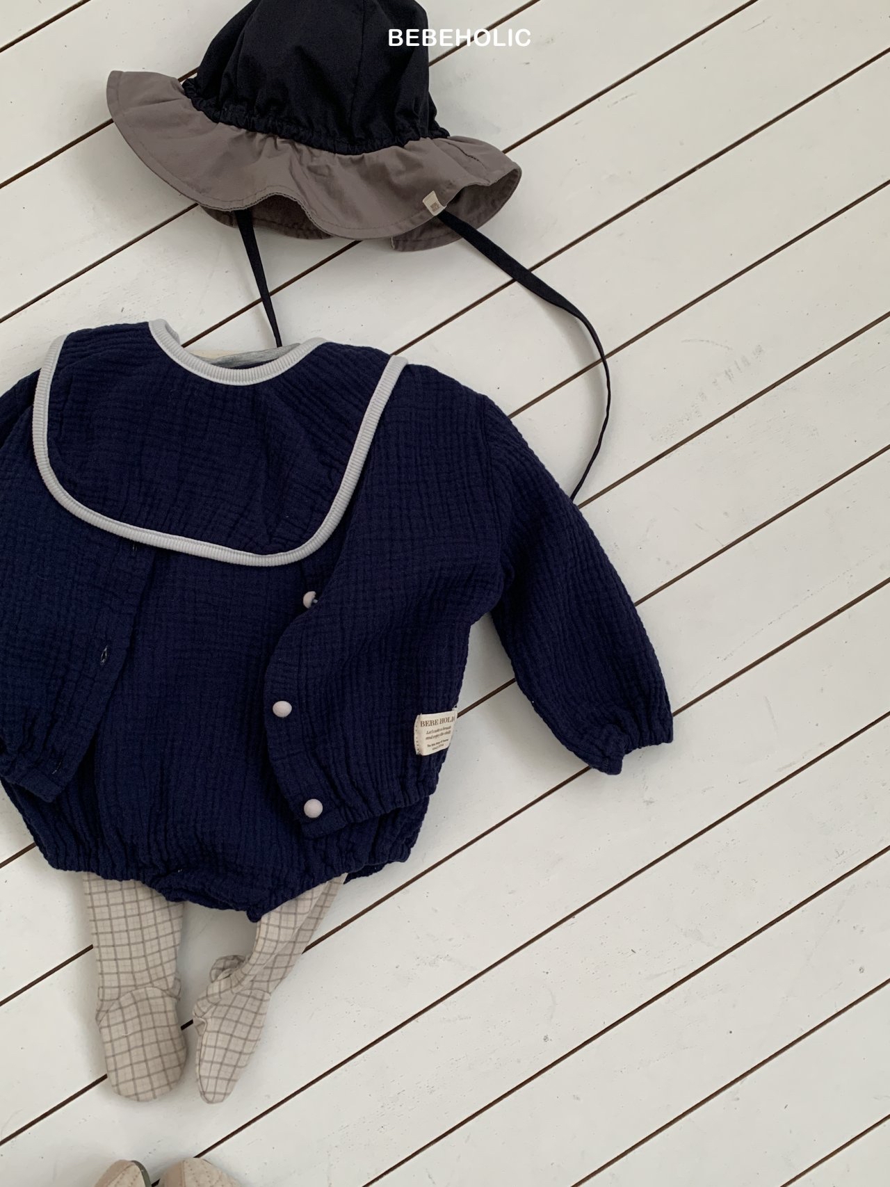 🌸預訂 韓國直送🌸🇰🇷BEBEHOLIC三色背心包屁衣/圍兜/開襟外套