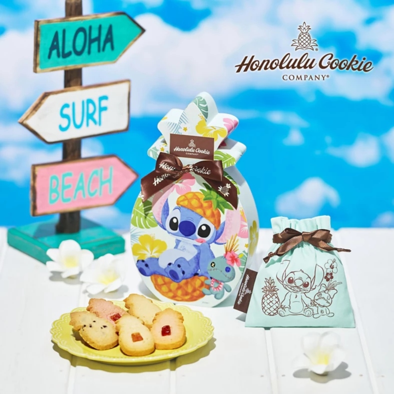 🌸 【預訂】Stitch & Scrump Cookies 索繩袋 Set - Honolulu Cookie Company