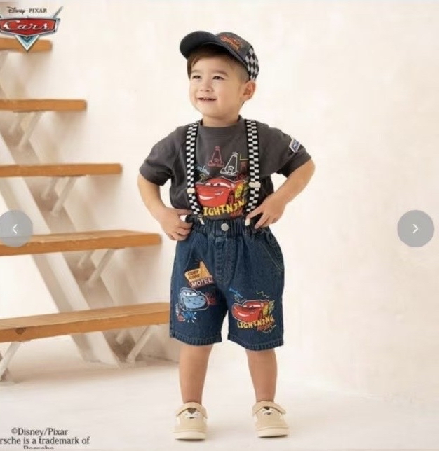 A0123 車王背帶短褲