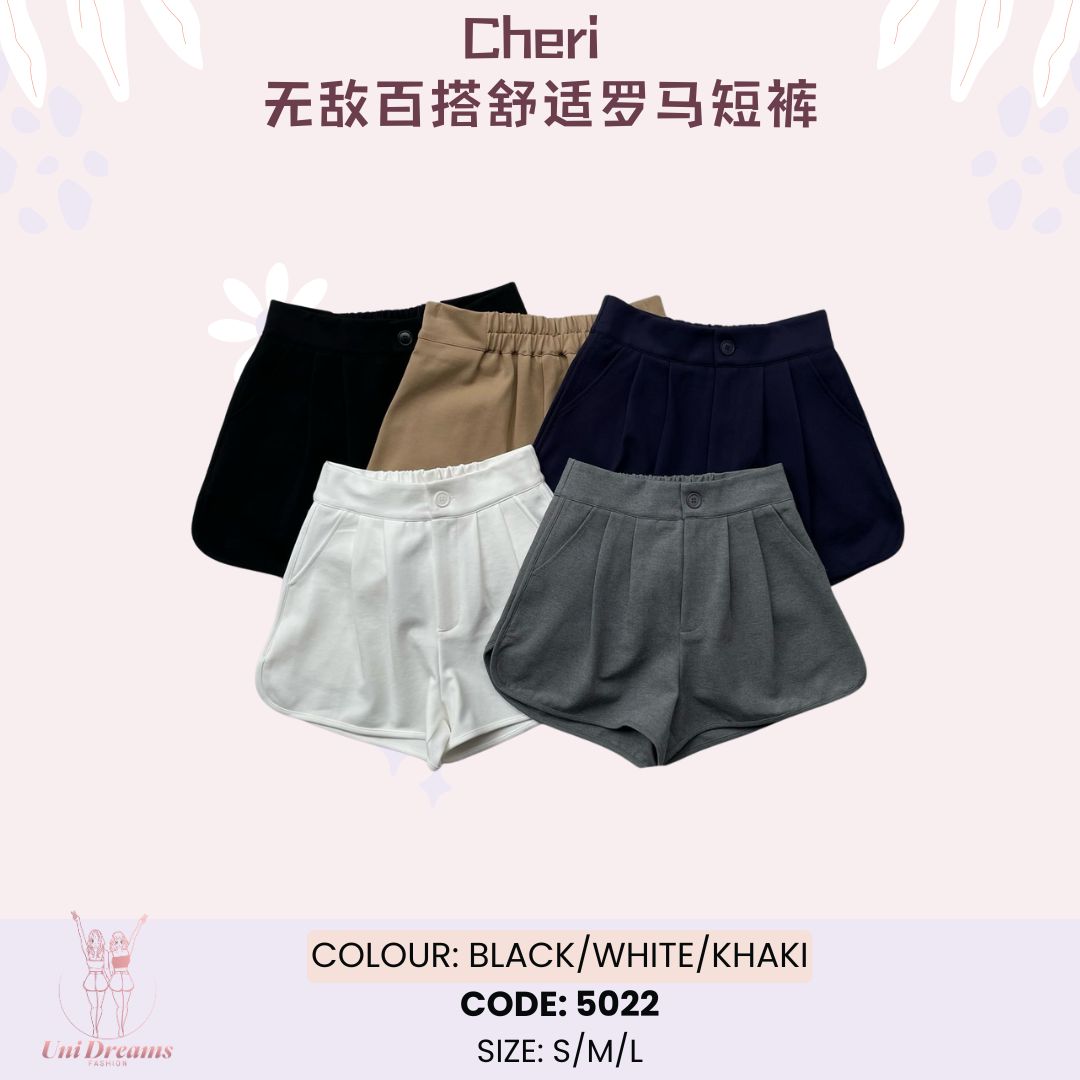 5022 Cheri 无敌百搭舒适罗马短裤