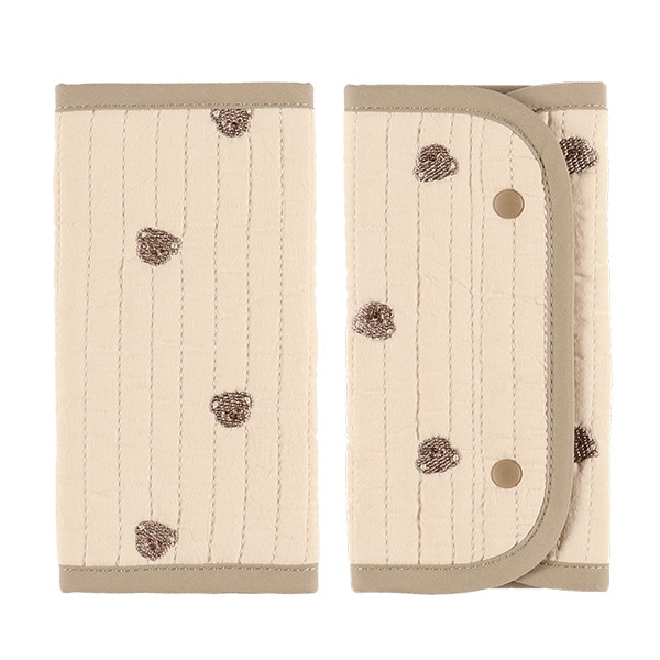 🇯🇵預訂 日本直送🇯🇵小熊刺繡雙面絎縫孭帶咬巾肩巾