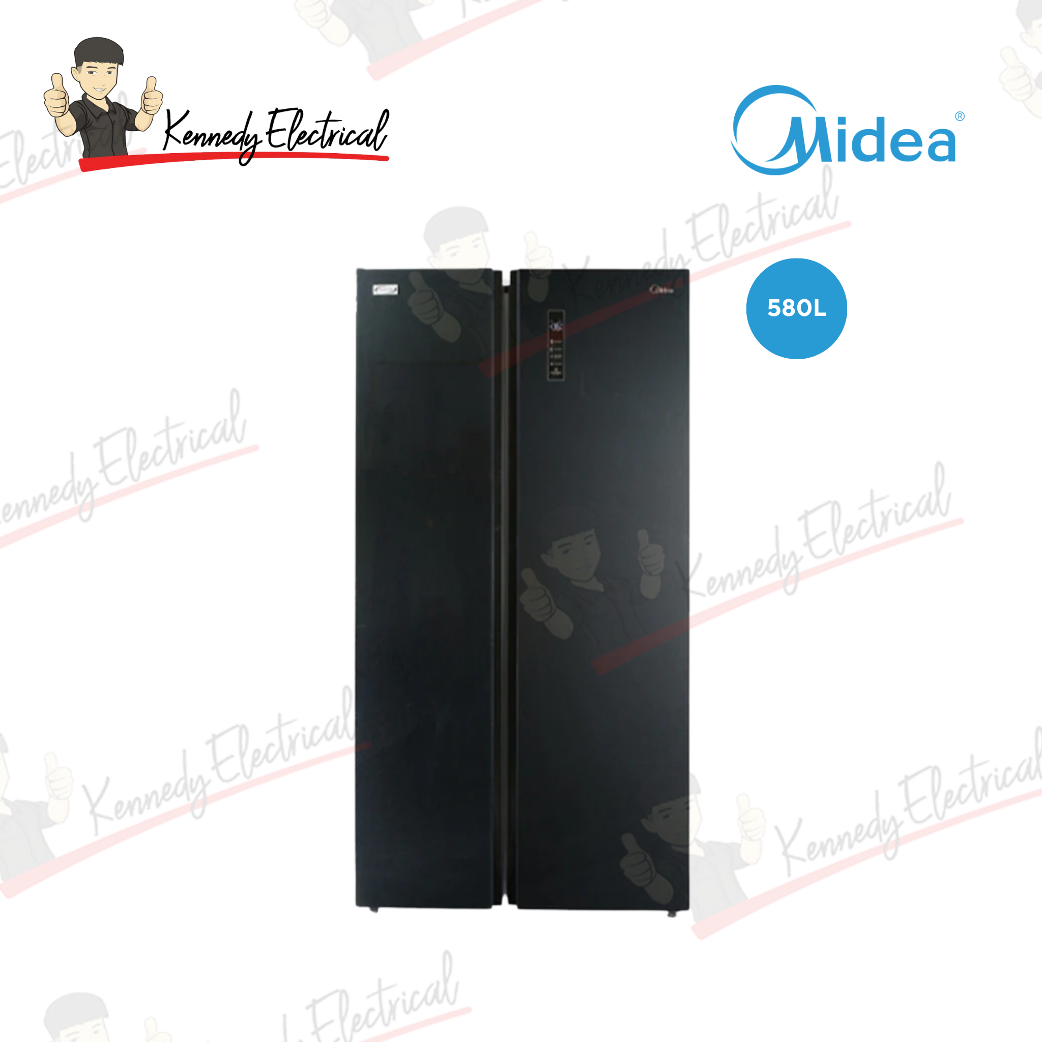 Midea 580L Side By Side Refrigerator MSS-582WEGBI