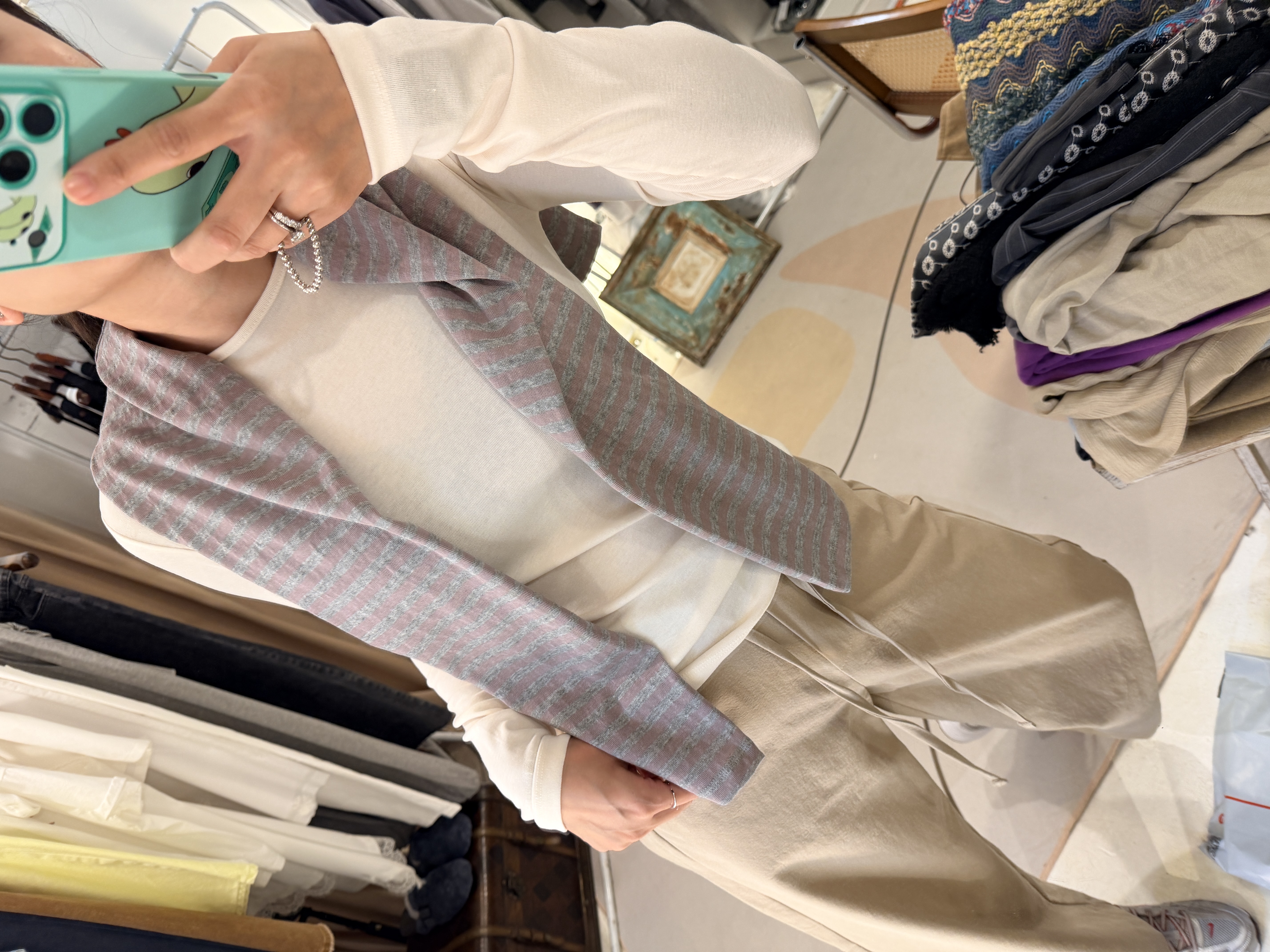 Stripe cardigan