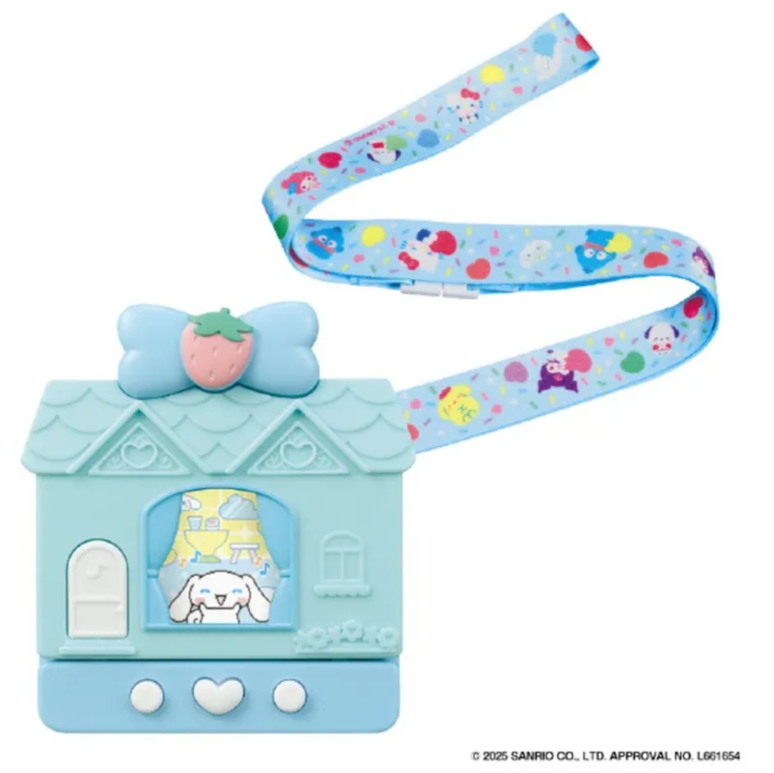 日本 Bandai Pocket Room Sanrio 草莓甜心電子寵物遊戲機