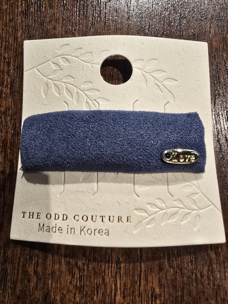 Rectangle Faux Suede Clip