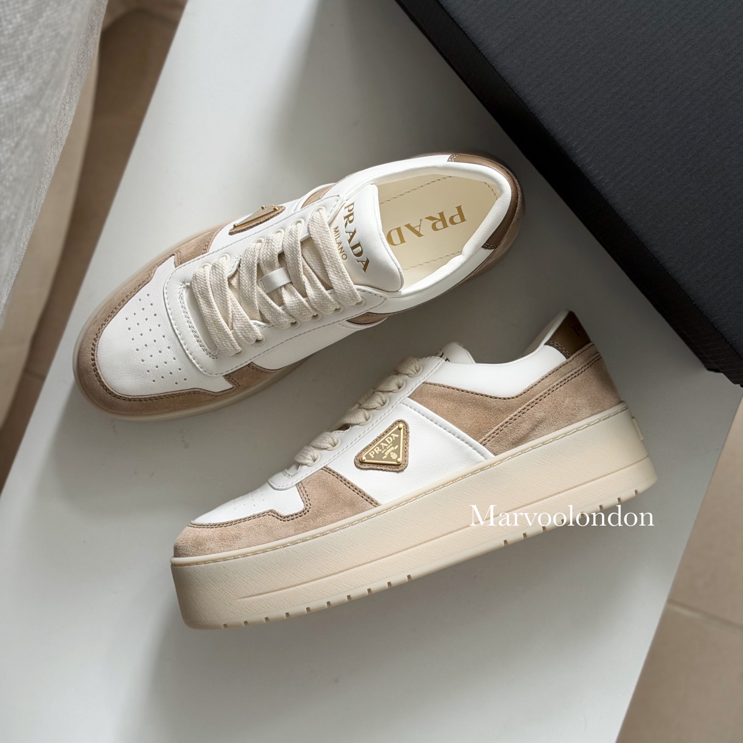 限時優惠✨新色🆕訂貨📮 Prada 5cm 厚底downtown sneaker  WhatsApp check size
