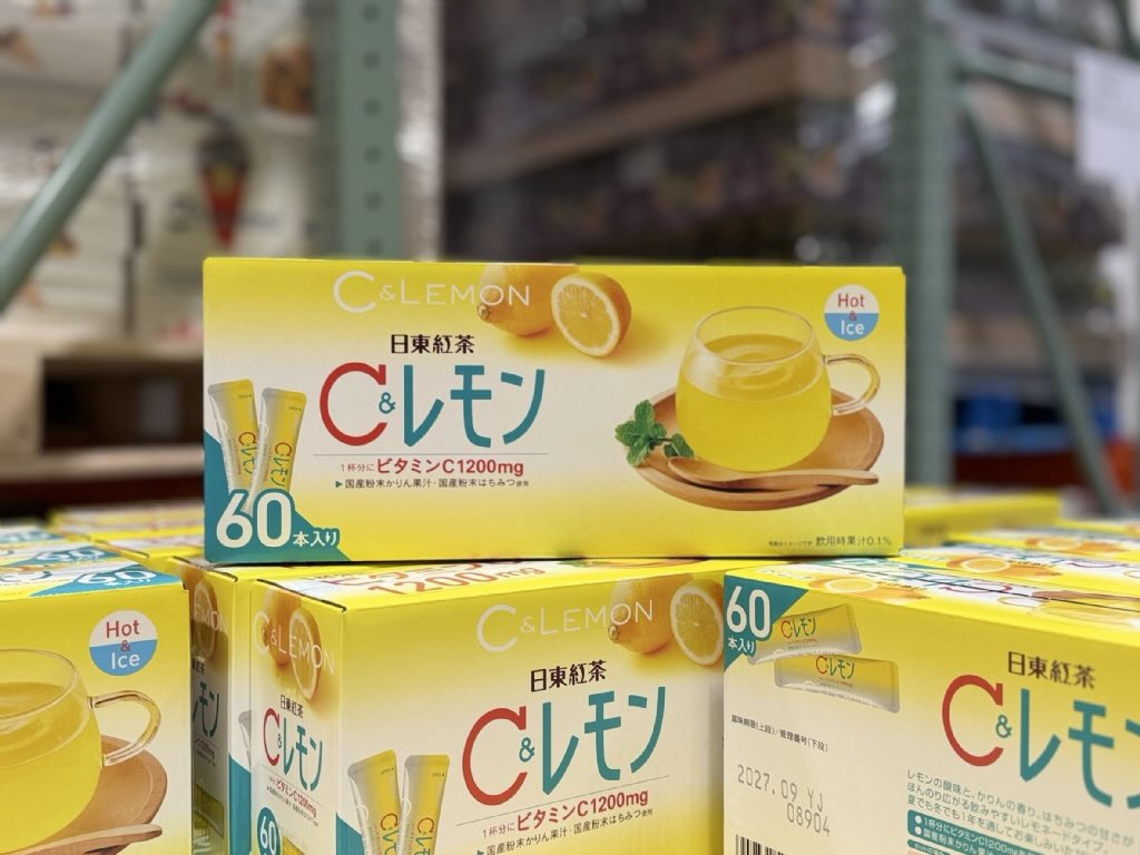  日本 Costco三井農林 日東紅茶 C＆檸檬 維他命C檸檬飲（9.8g×60入）
