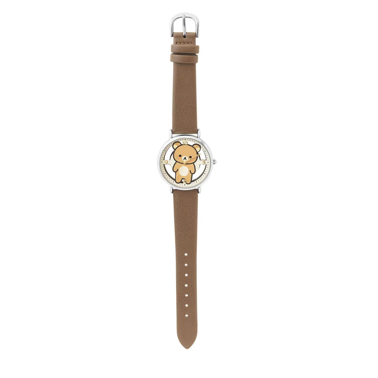【日本直送】Rilakkuma 鬆弛熊 鏤空錶盤皮革手錶