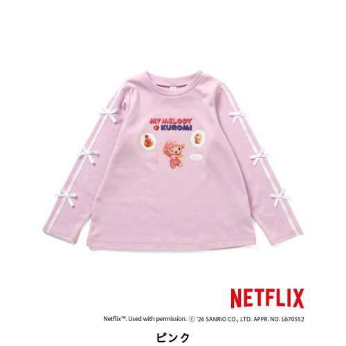 🆕【⭐訂購⭐】🇯🇵日本直送 🌀Netflix x #Sanrio 蝴蝶結袖口 長袖 tee［3款選］ 🌀[ELHA-0076][260920]