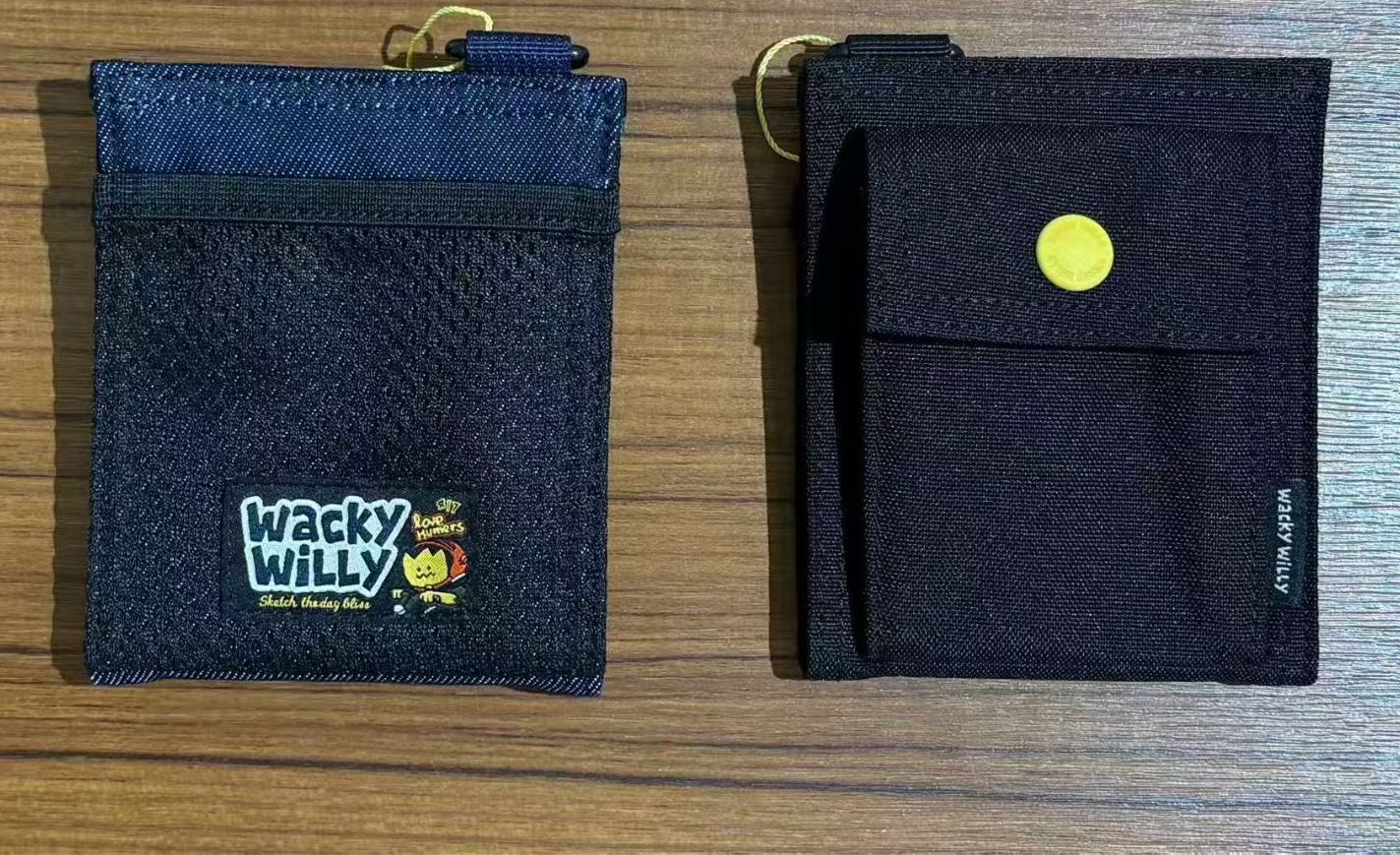 🌱​WACKY WILLY🌱 New 小黃人 小bag 韓國連綫折扣💛 Denim / black