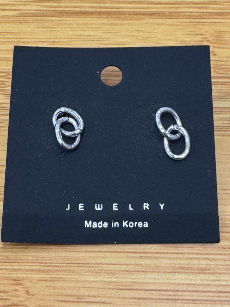 Ocr Duo Chains Vintage Stud Earrings