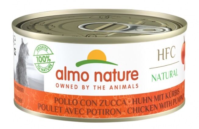 Almo Nature HFC Natural 雞肉+南瓜 貓罐頭 70gx24