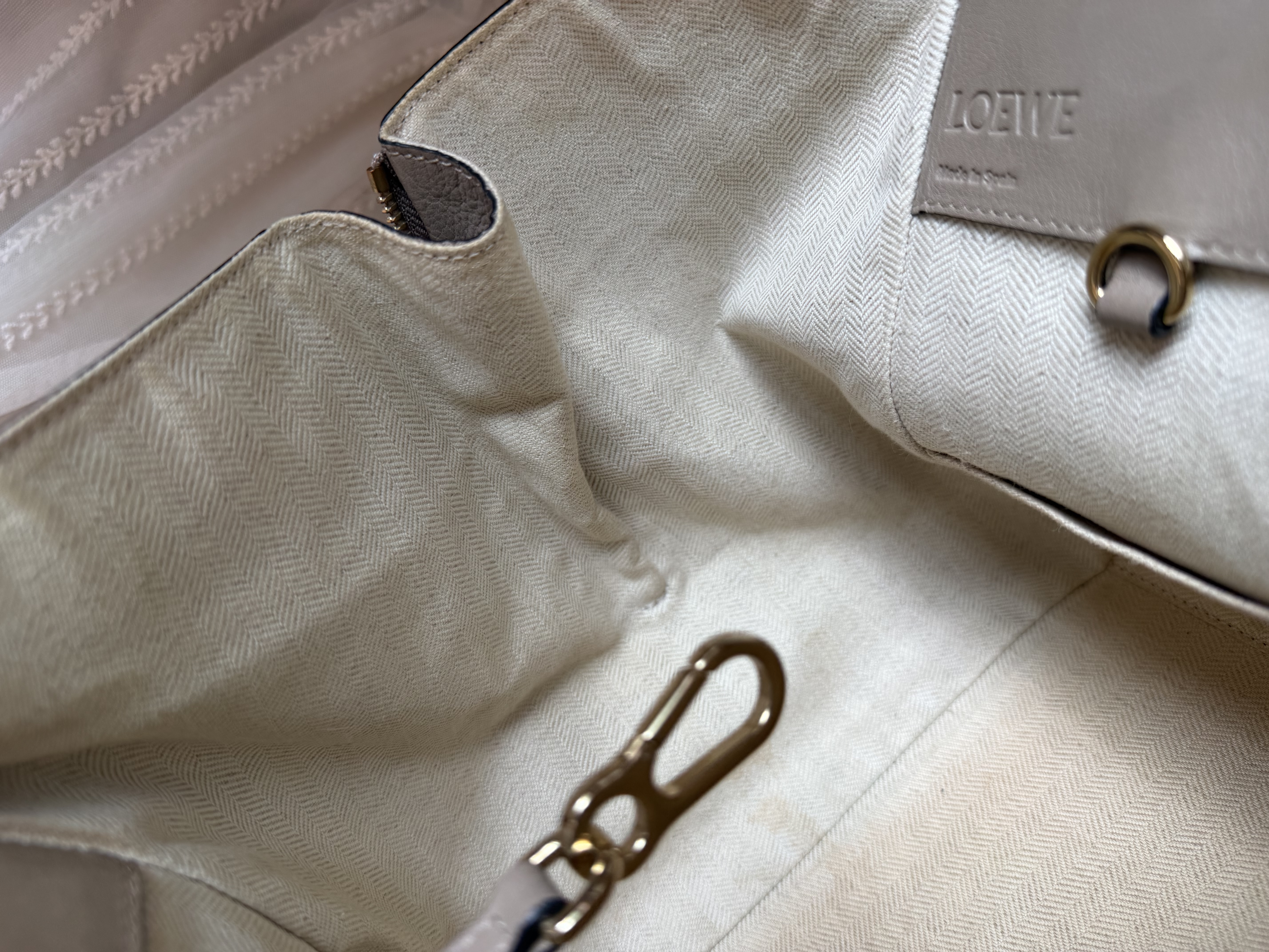 Loewe Hammock grey leather bag / shoulder bag handbag crossbody bag