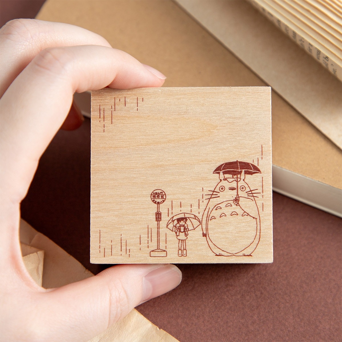 現貨｜龍貓 My Neighbor Totoro 宮崎駿 日版 Beverly 木製 印章 印仔 (TSW-192)