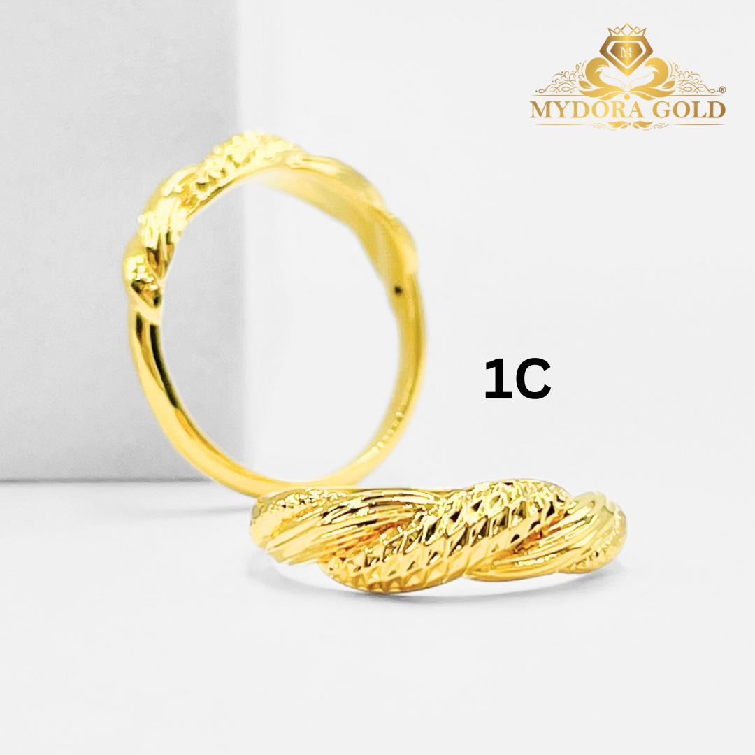 MYDORA Cincin Sunlit Twist (5G) l EMAS 916/22K