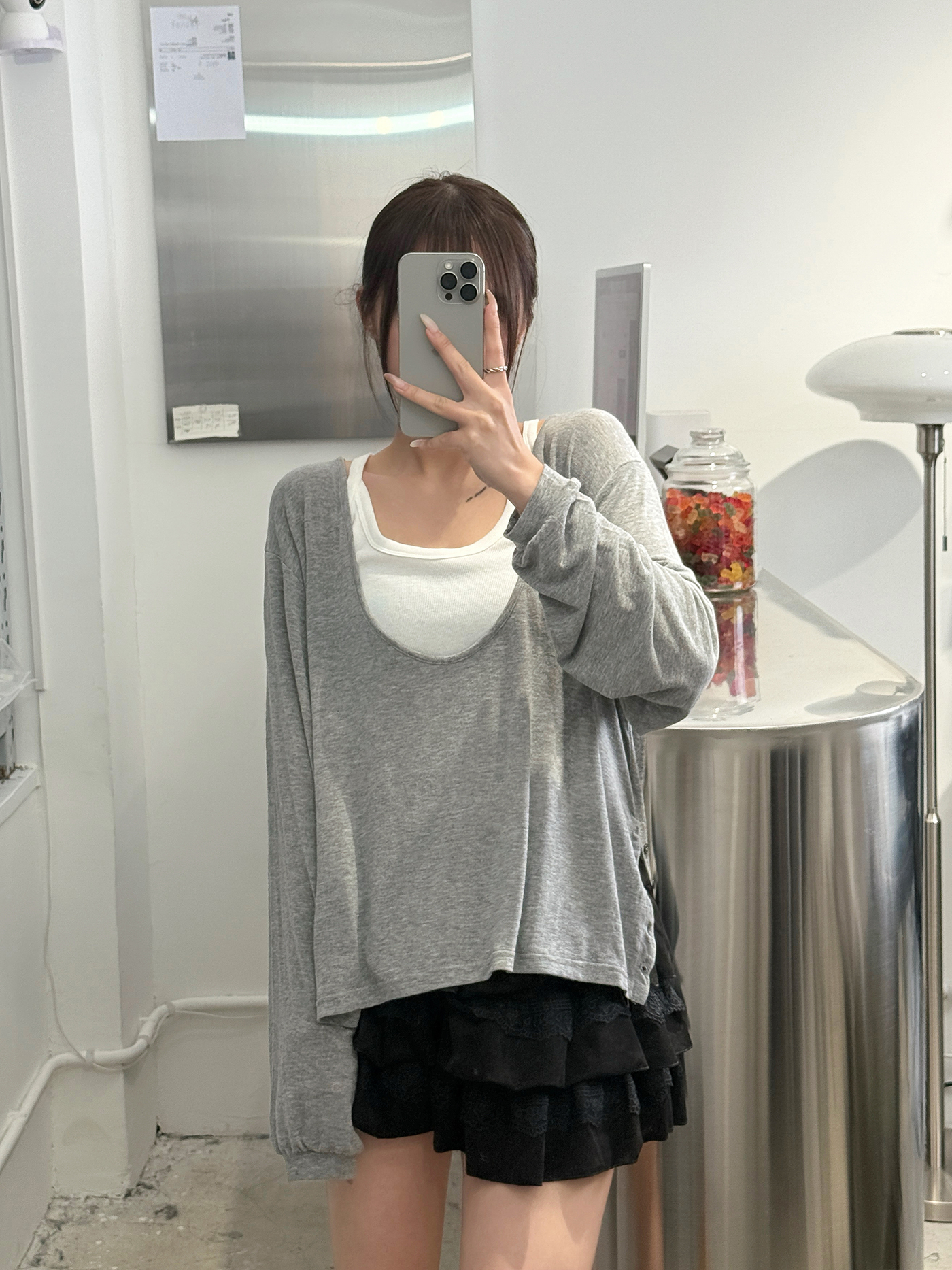 天絲！！𝐒𝐡𝐞𝐞𝐫 𝐬𝐜𝐨𝐨𝐩 𝐧𝐞𝐜𝐤 𝐥𝐨𝐧𝐠 𝐬𝐥𝐞𝐞𝐯𝐞 𝐭𝐨𝐩
