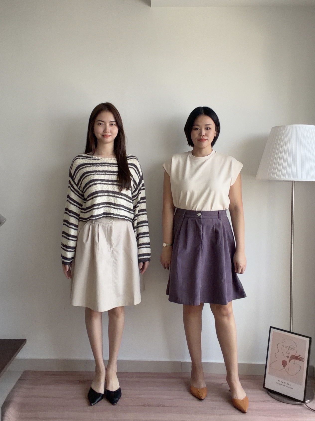 S2021 A Line Corduroy Midi Skirt - 4 Colors 