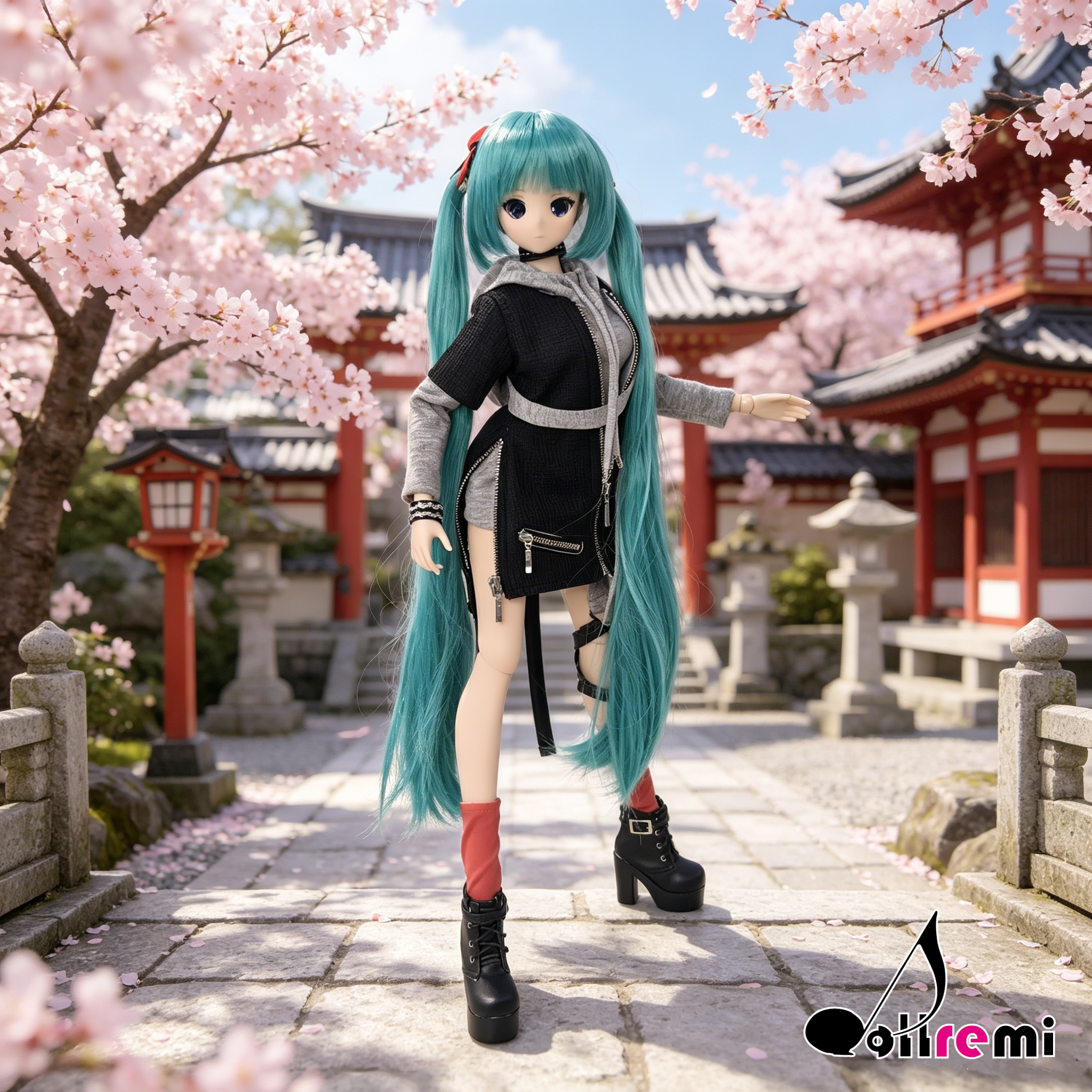 【dollremi】(DD0932) COS 初音未來 Hatsune Miku 朋克初音  Punk MIKU