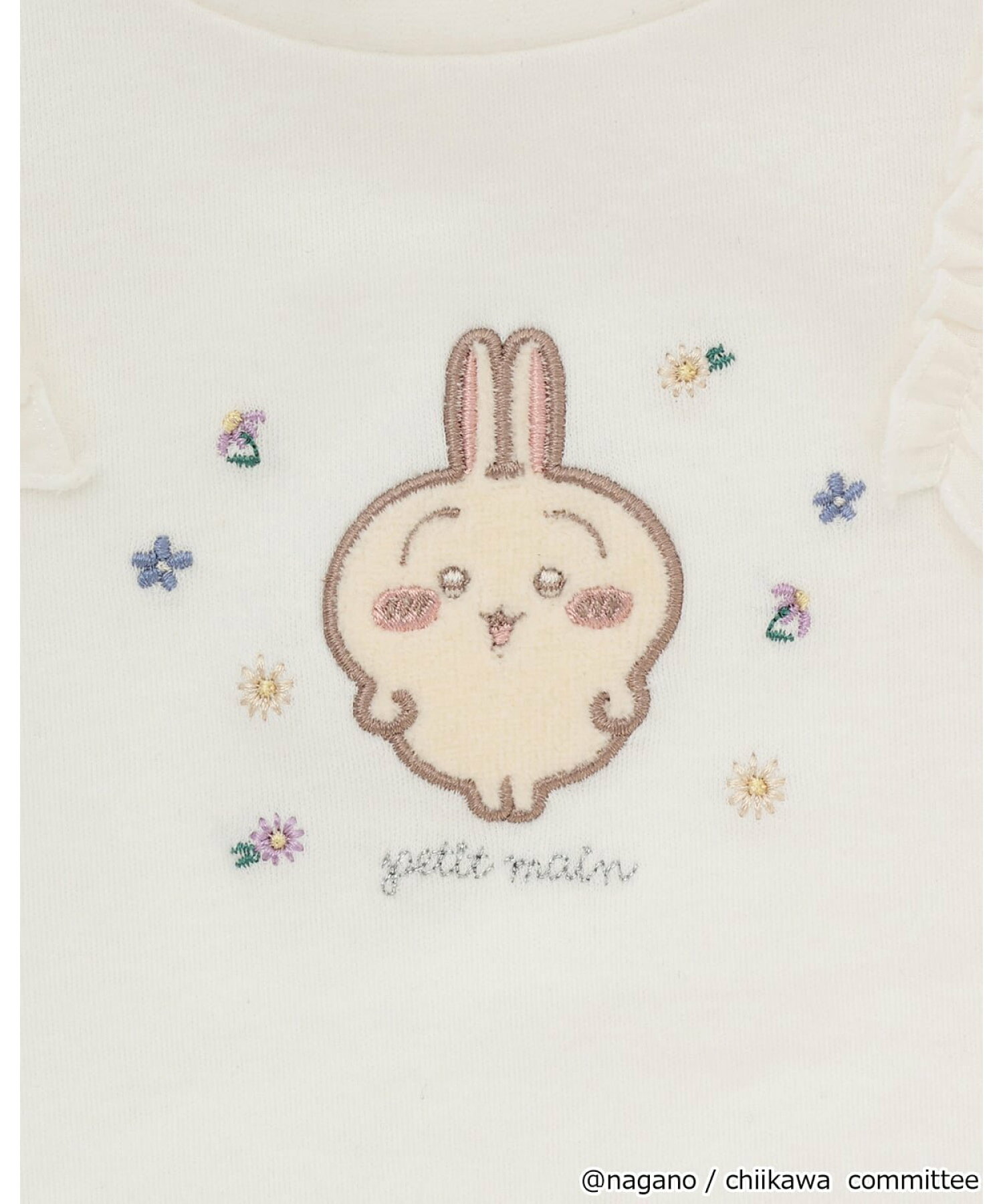 🆕【⭐訂購⭐】 🌀🇯🇵 日本直送🇯🇵 刺繡 #Chiikawa 薄紗荷葉邊肩袖 長袖Tee［3款選］🌀 [ELCA-0111][260329]