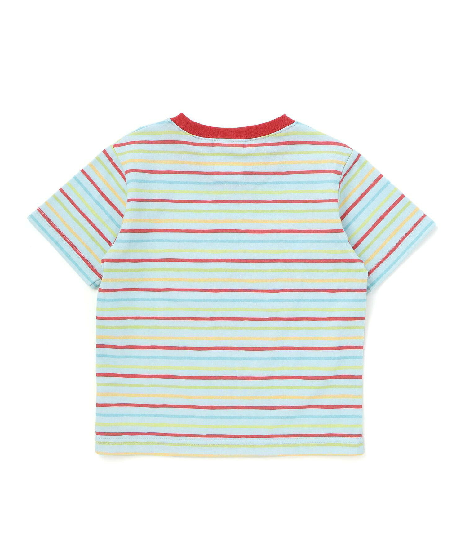 🇯🇵預訂 日本直送🇯🇵Slap Slip x 好餓的毛毛蟲系列貼花彩色條紋短袖T恤