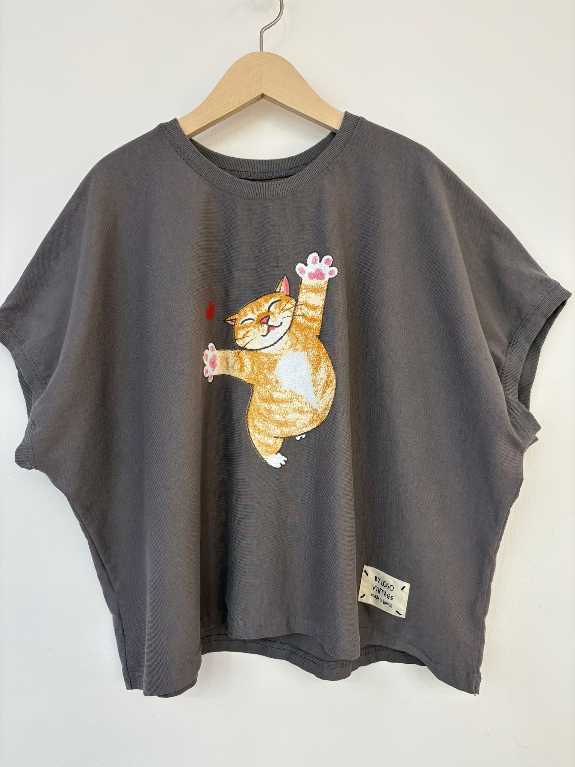LO OX happy cat tee