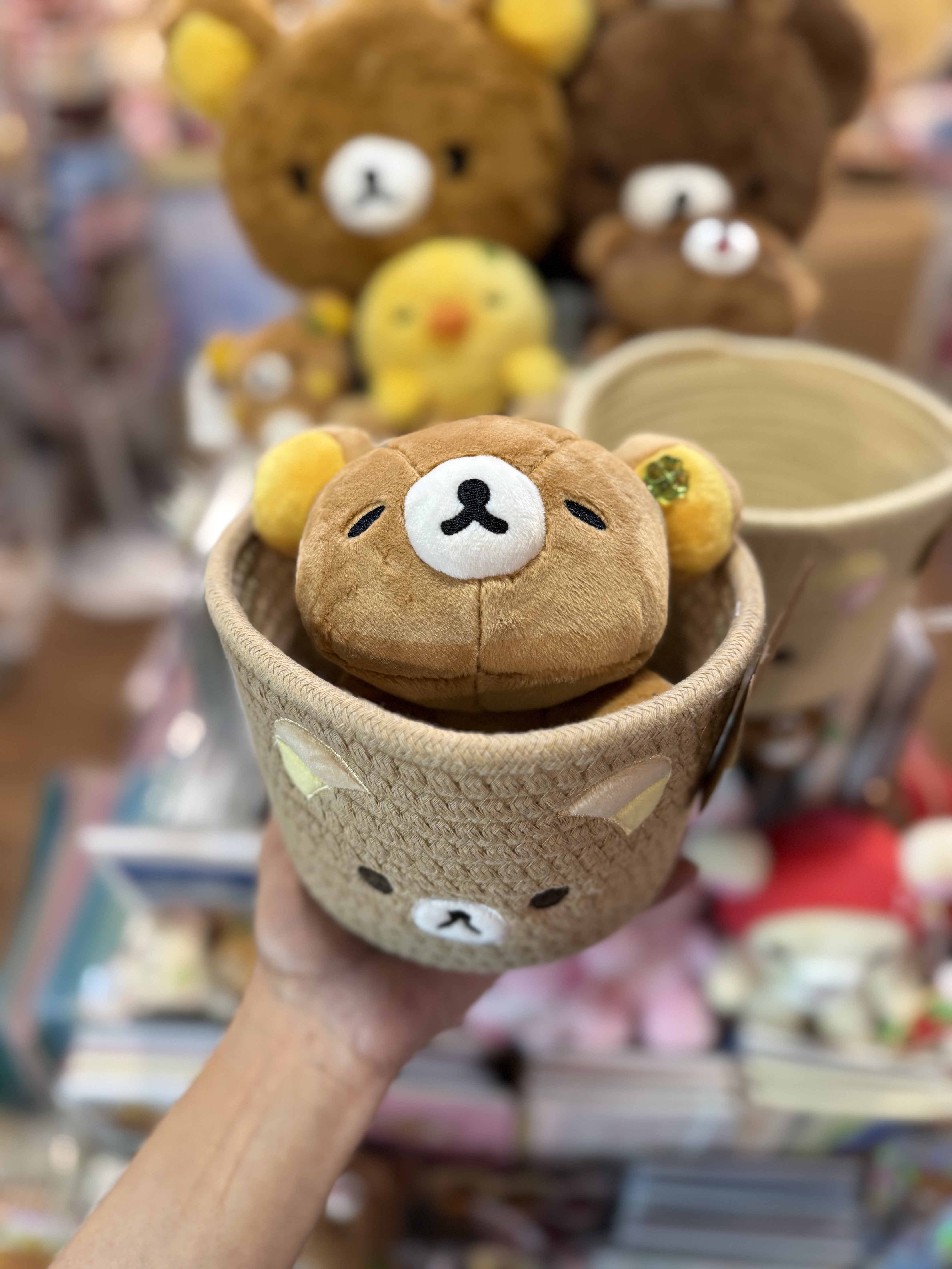 《現貨》全新Rilakkuma 繩織收納籃仔