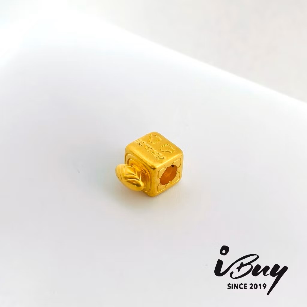 916 HARD GOLD VERSACE PERFUME BATTLE CHARM BEAD 916 硬金 范思哲香水瓶串咀