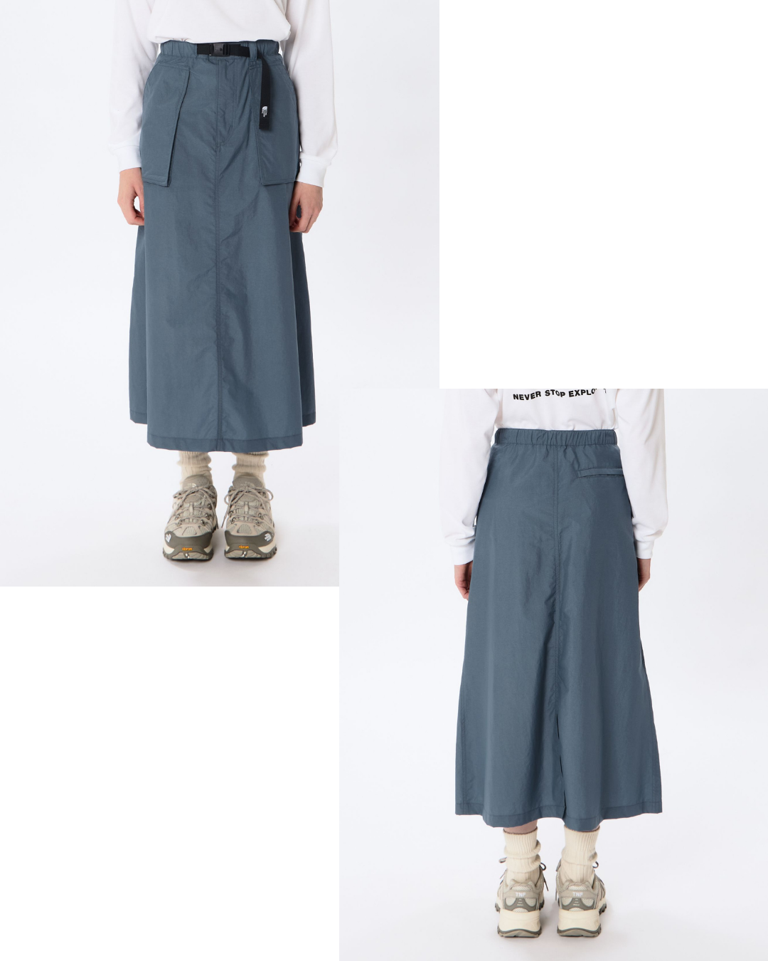 日本代購【 2026新商品 日本直送 The North Face 輕身 防潑水 尼龍長裙 Water‑Repellent Lightweight Nylon Long Skirt 】