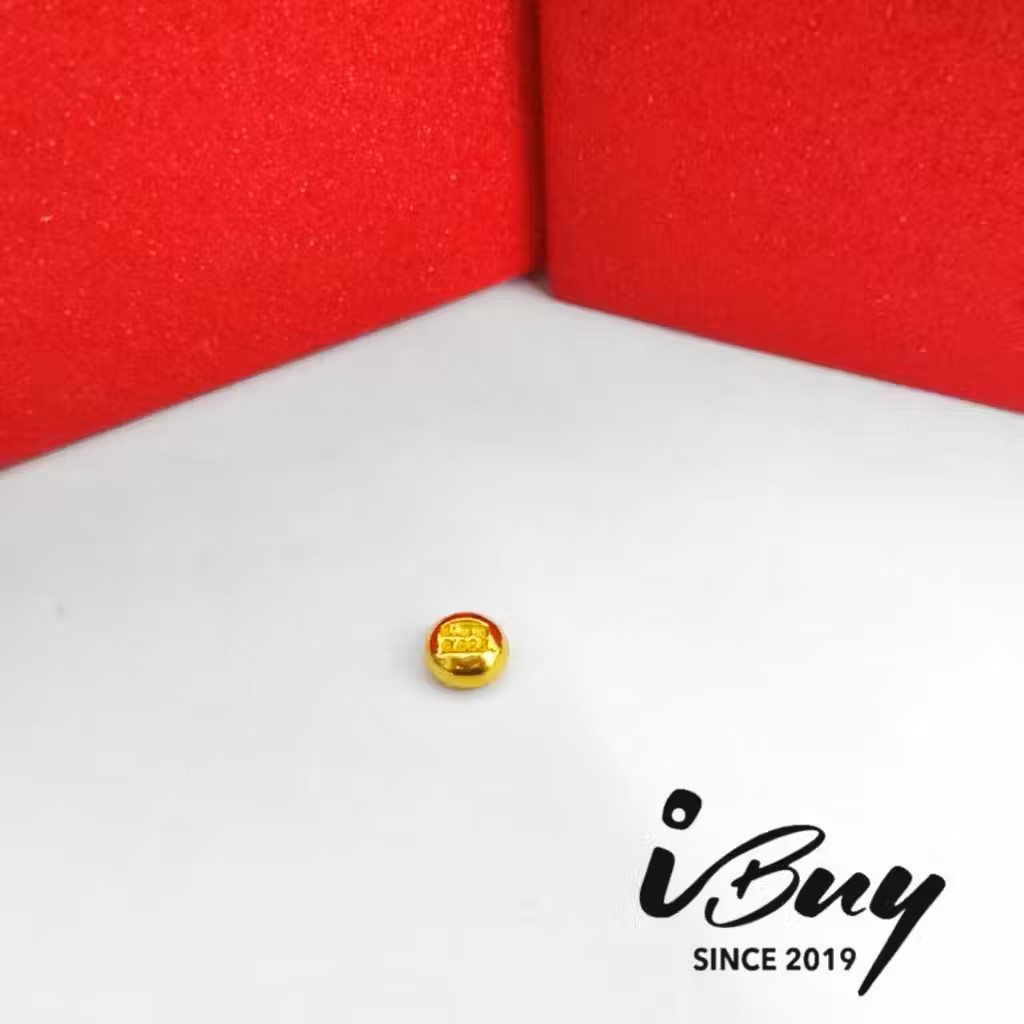 999.9 GOLD 1 GRAM GOLD BEAN 999.9 金 1克小金豆