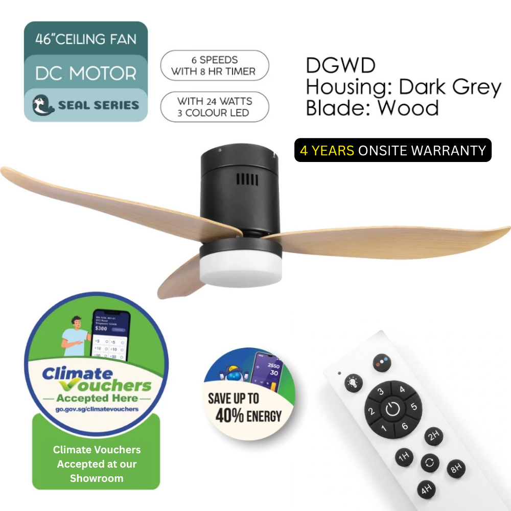 iFan 46in DC Motor Ceiling Fan 6 Speed Selection (IF8346) RU