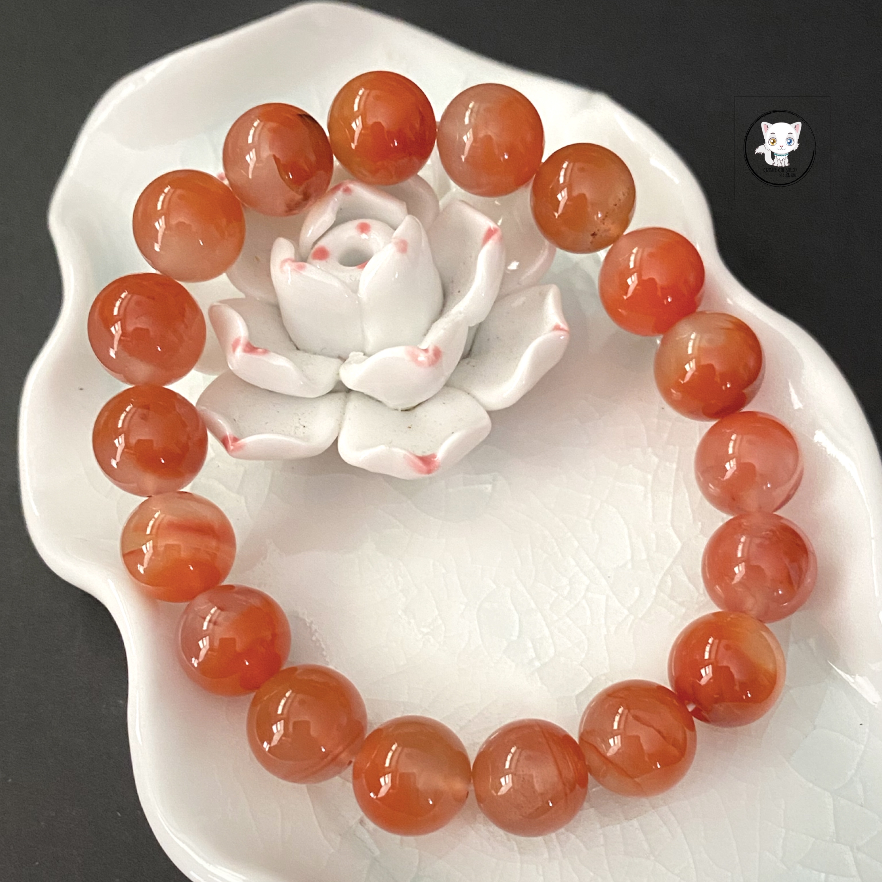 天然南紅瑪瑙手鏈 11mm