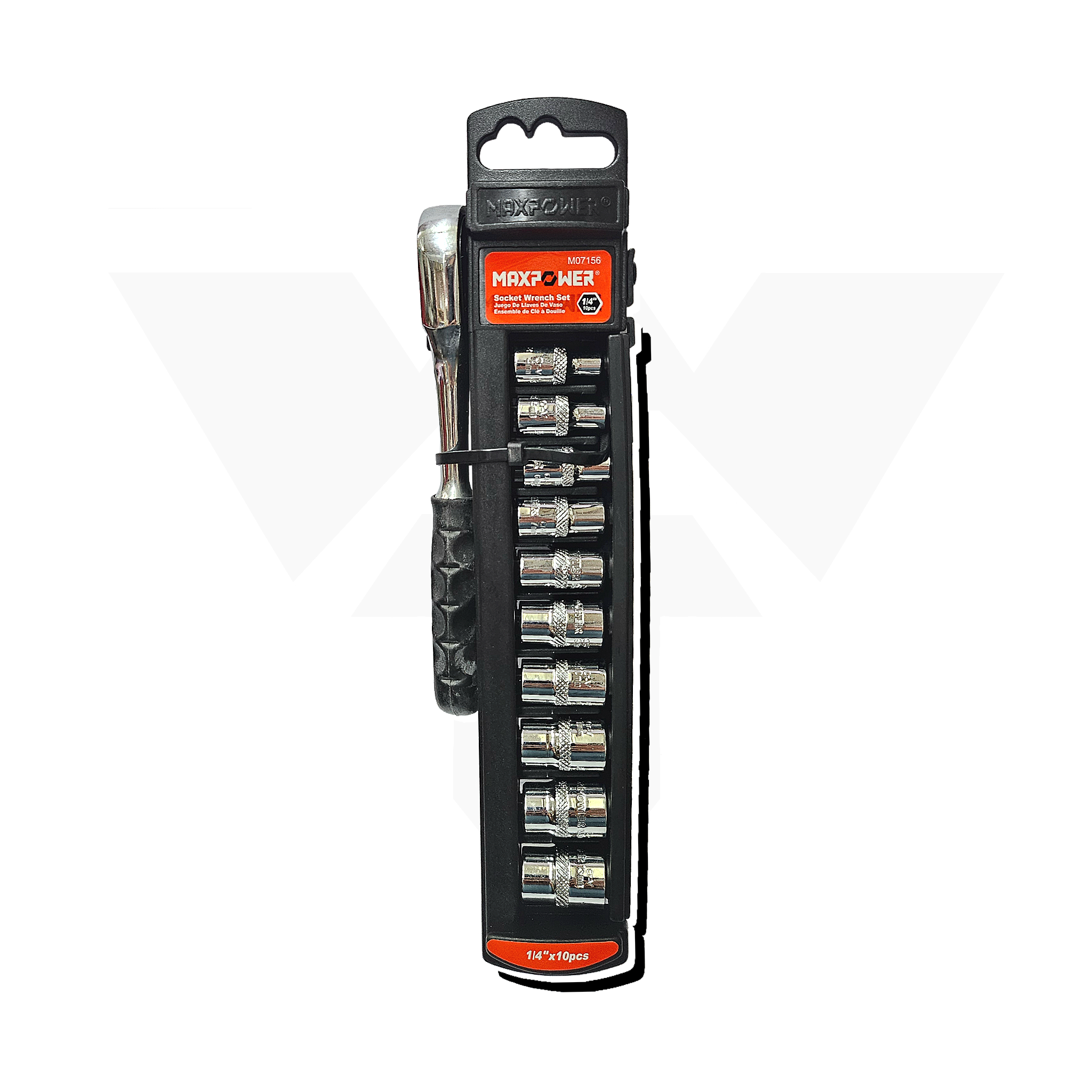 "MAXPOWER" 百達 10件裝 1/4" 公制 套筒套裝 "MAXPOWER" 10pcs 1/4" Socket Wrench Set