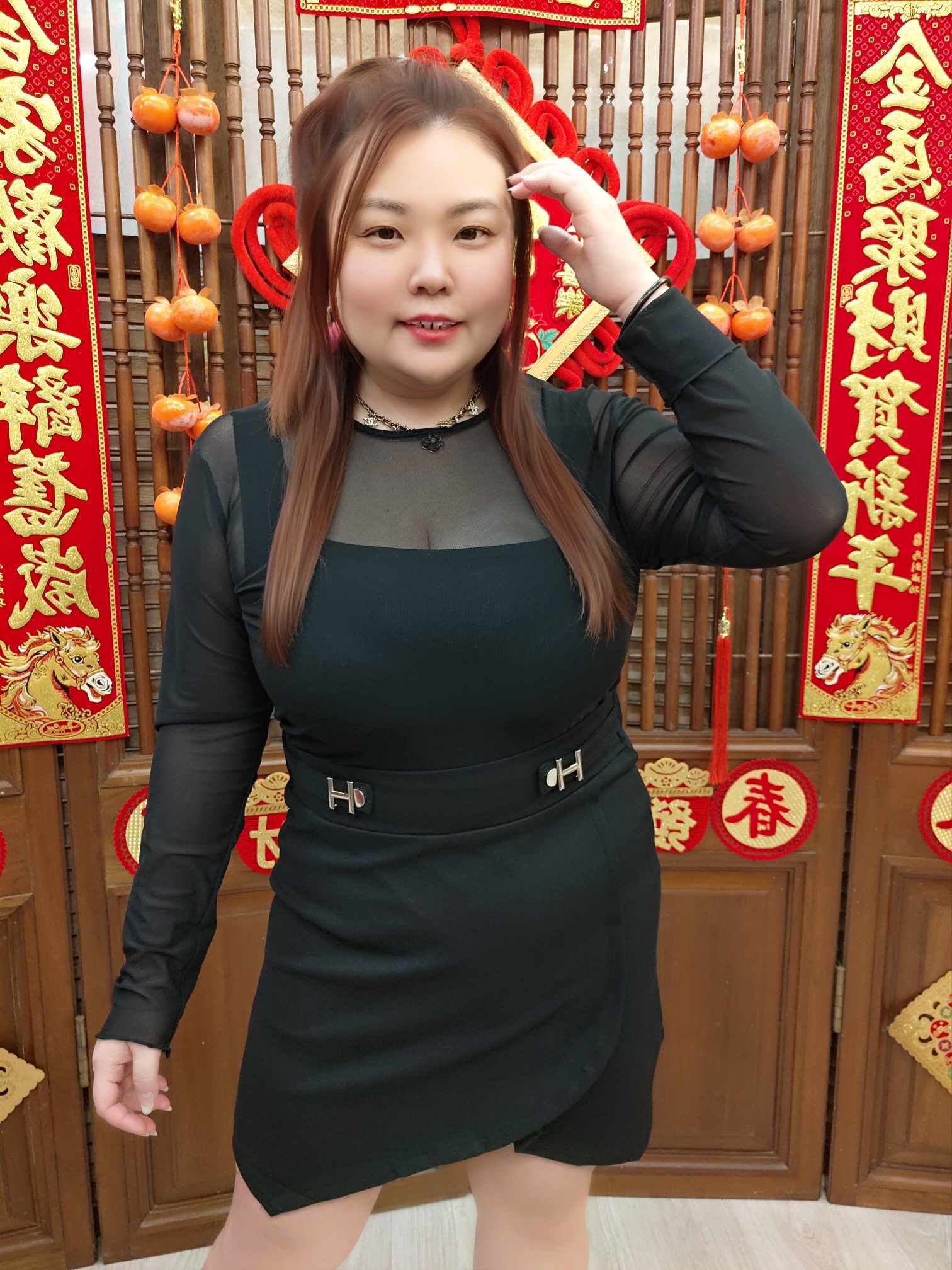 NJA08 TW#1362 设计感不规则高腰裤裙