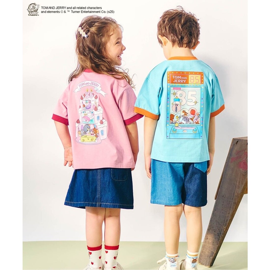 A0099 Tom & Jerry 粉色短袖上衣