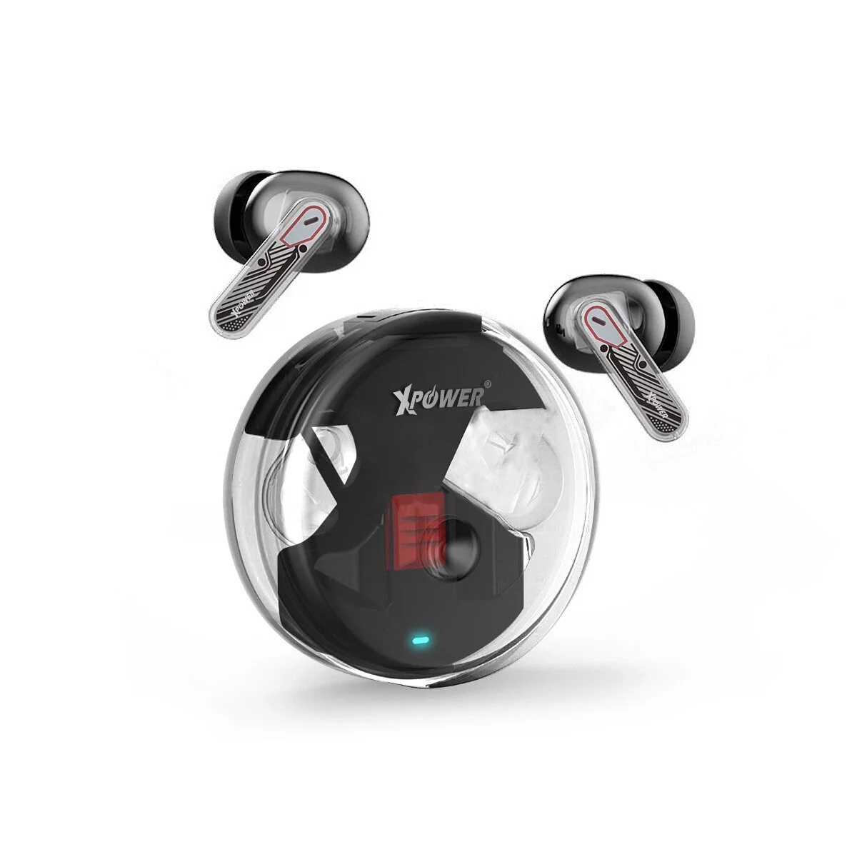 XPower BTE13 型格透明 ANC 主動降噪藍牙 5.3 耳機