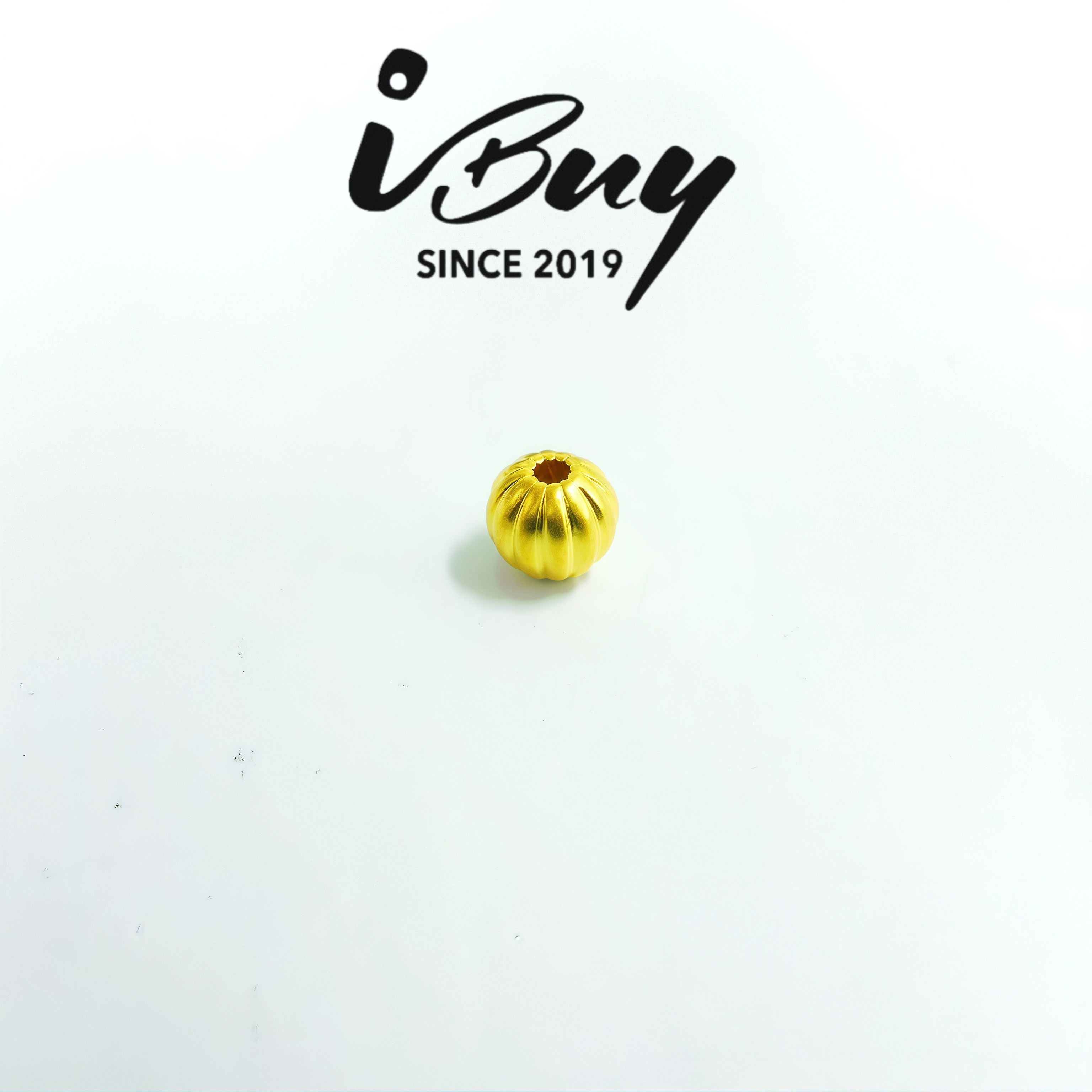 999 GOLD PUMPKIN BEAD CHARM 999 金 南瓜珠