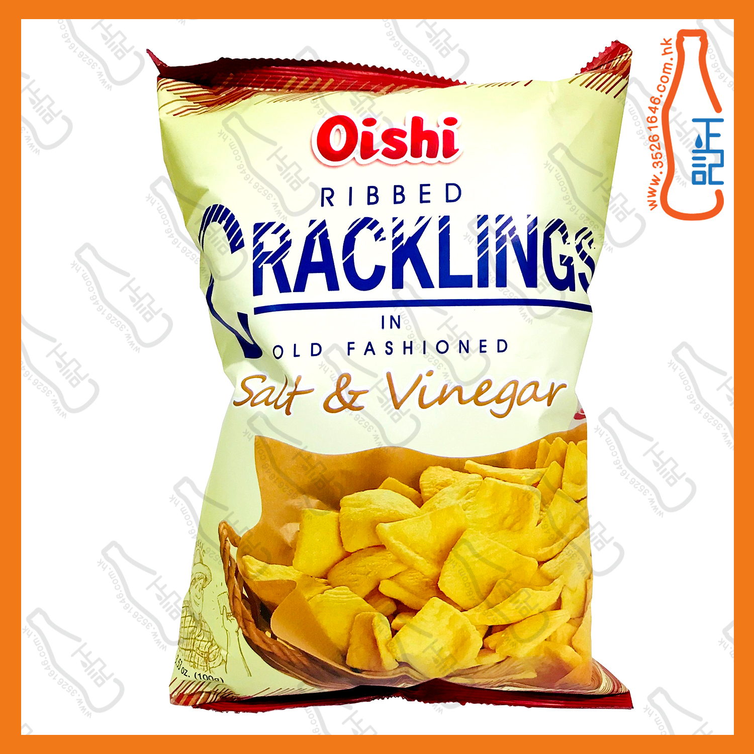 ==Oishi上好佳 鹽醋味脆片 90g /包