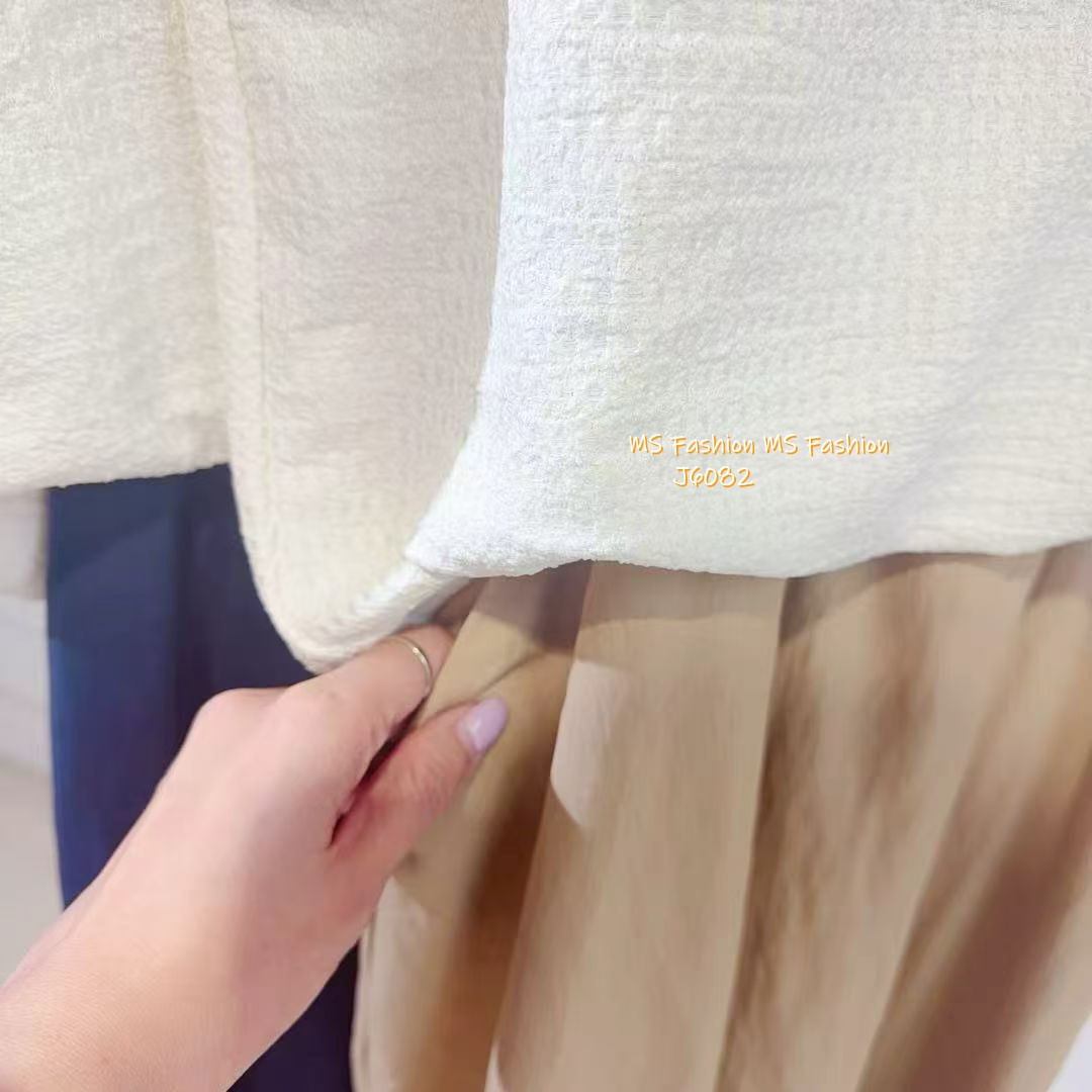 G6082 韓國🇰🇷拼色假兩件連身裙