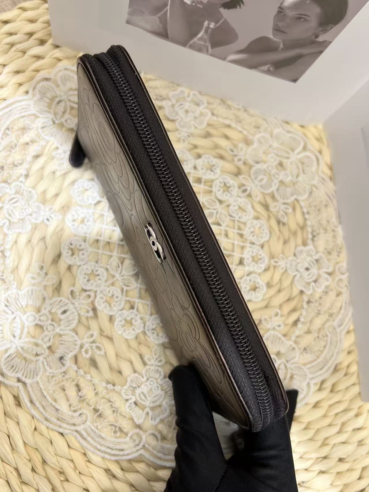 Chanel 絕版山茶花長夾