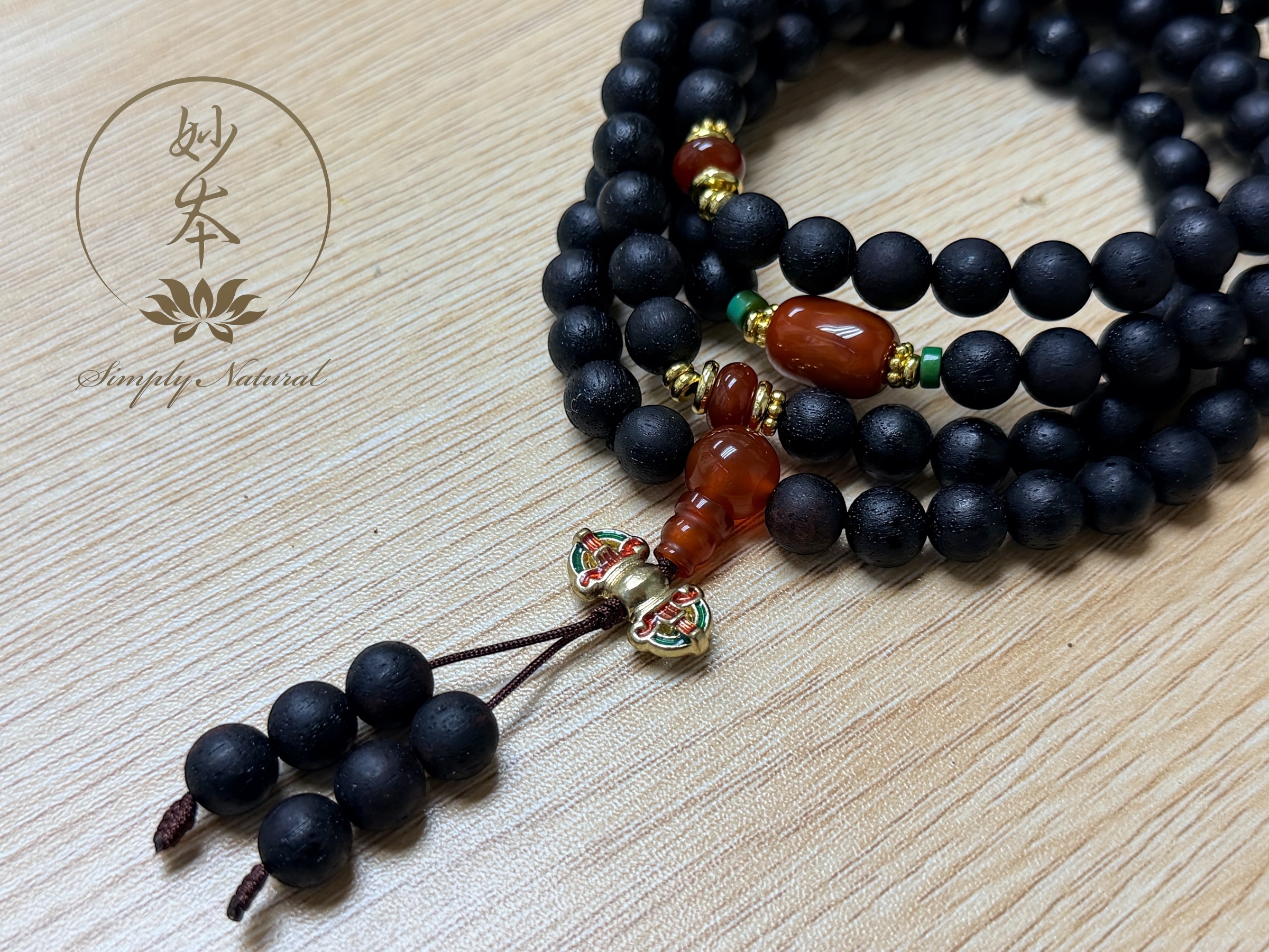 8mm 108粒降真香念珠 配:金剛杵