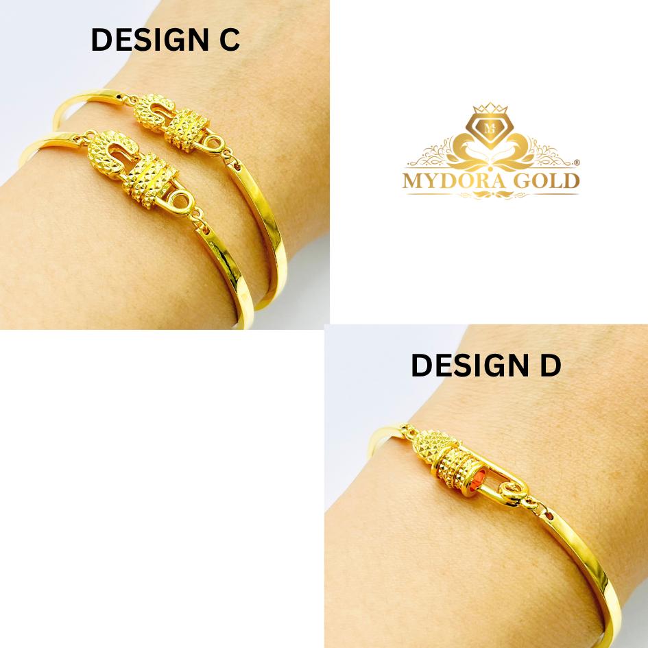 MYDORA Gelang Fashion Safety Pin Series l EMAS 916/22K