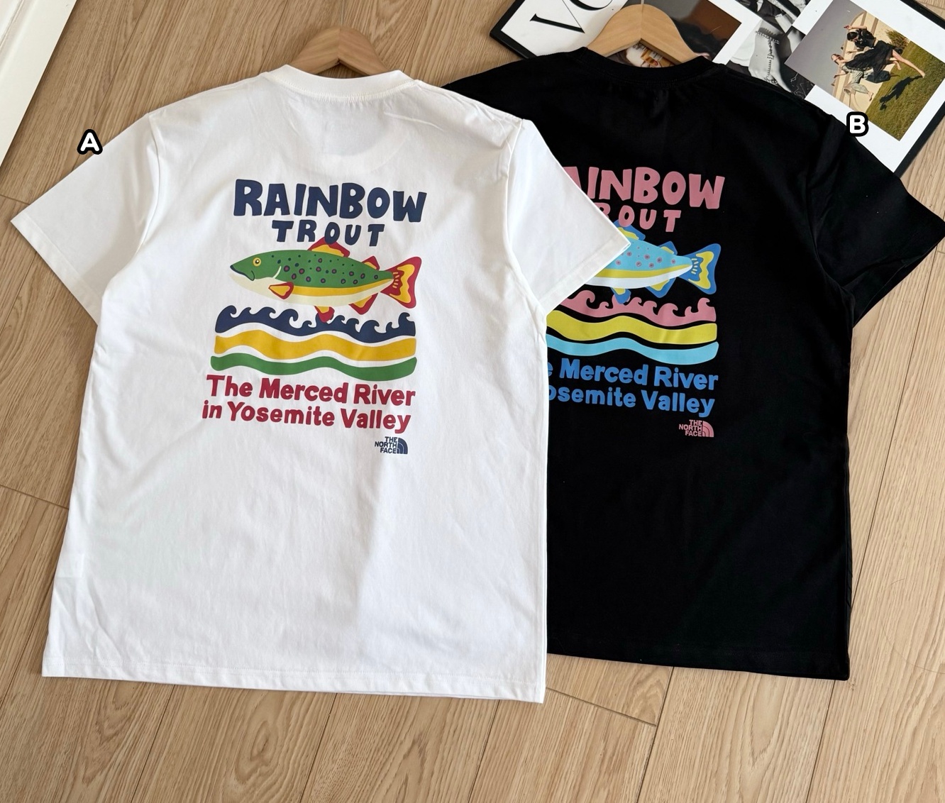 The North Face 彩虹鱒魚印花短袖Tee