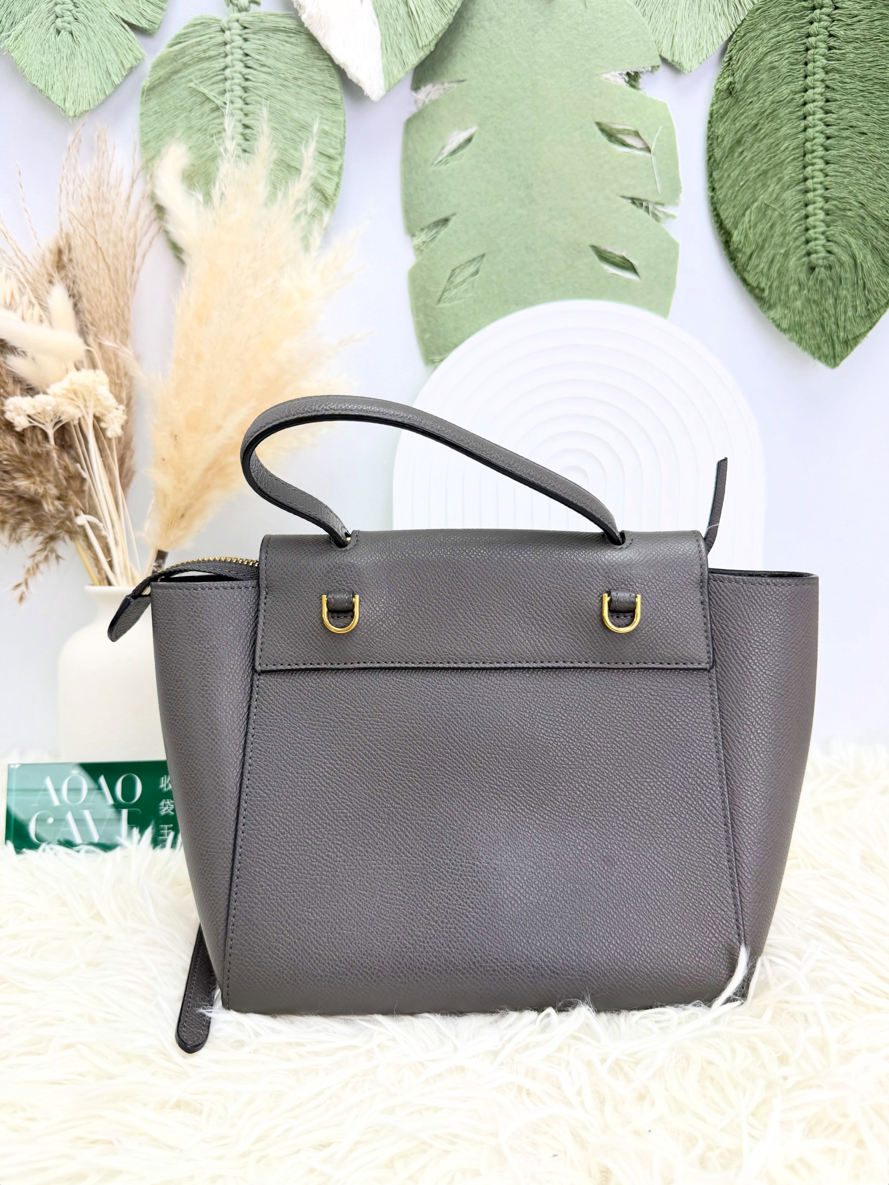 Celine 🛍️PRE OWNED 👜Belt nano 大象灰鯰魚包🩶 