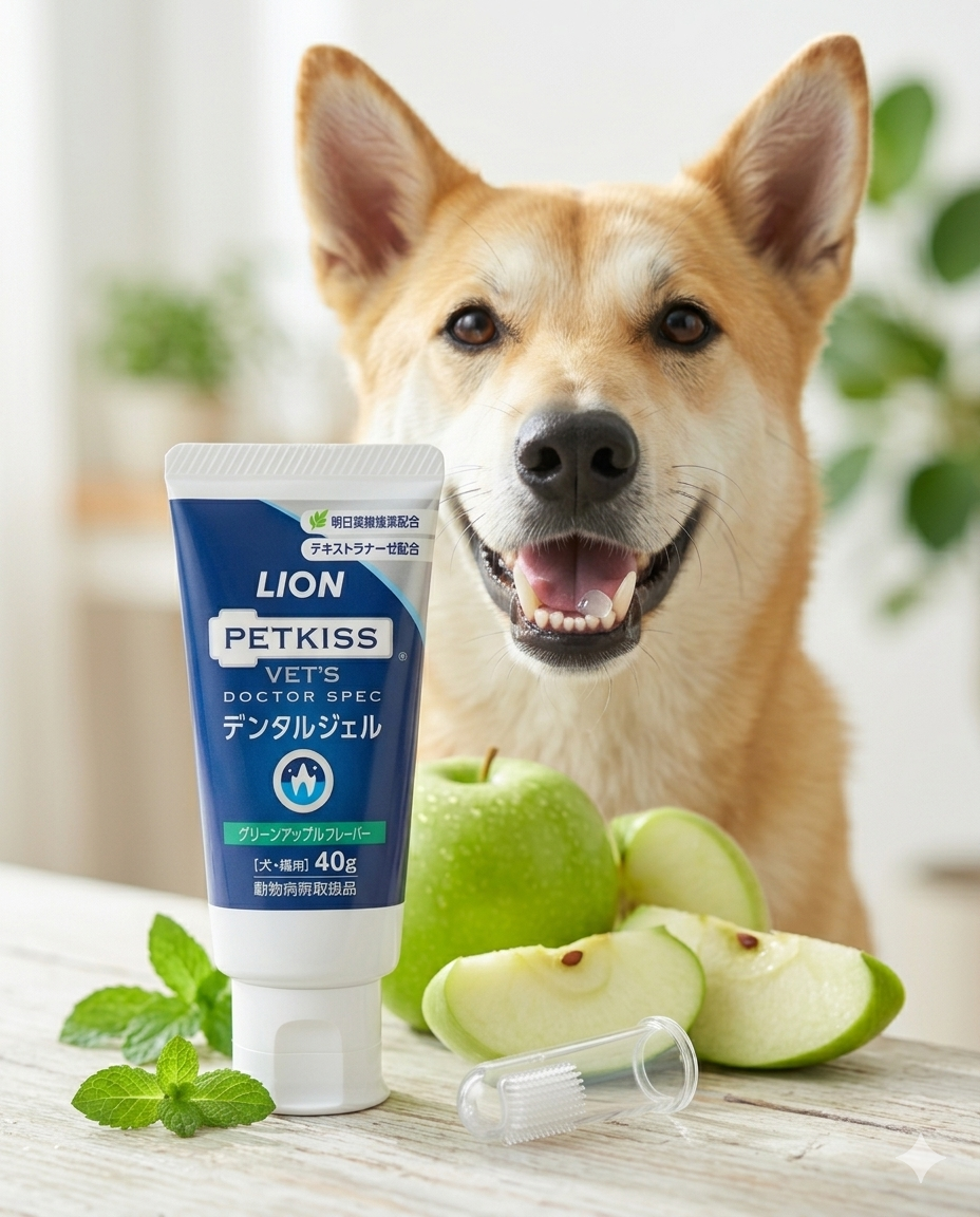Lion PetKiss Vet's Doctor Spec Dental Gel for Cats and Dogs (Apple Flavor) 獅王專研寵物草本潔齒啫喱 (蘋果味)