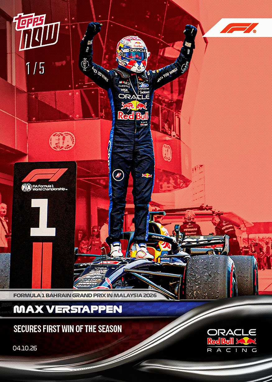 Max Verstappen - 2026 F1 Topps NOW® #64 Bahrain GP in Malaysia 贏車卡【團購】